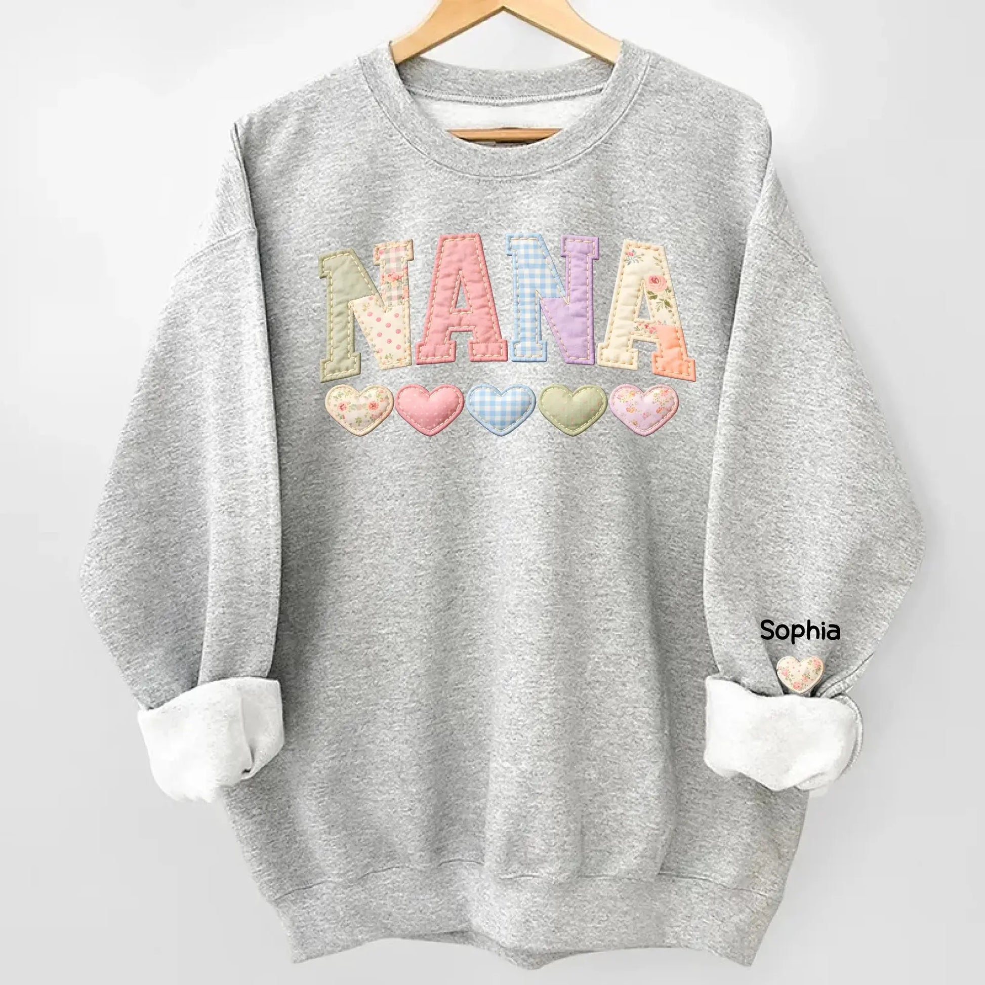Custom Grandma Shirt with Grandkids Names Gift Duconspace