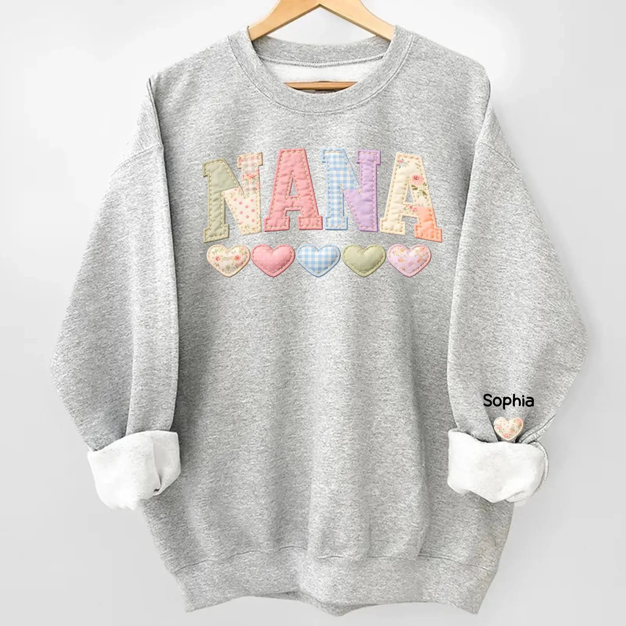 Custom Grandma Shirt with Grandkids Names Gift Duconspace