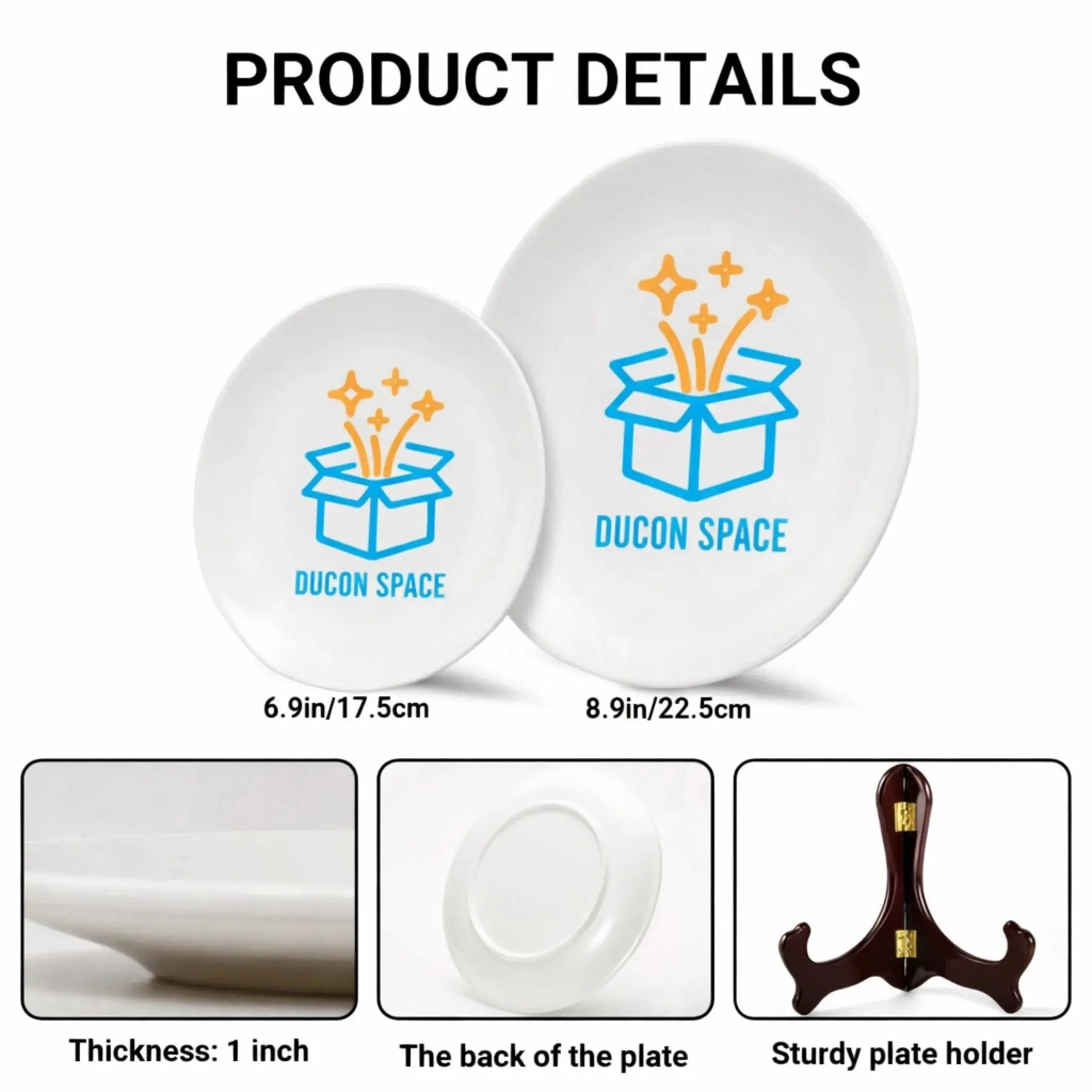 Ceramic Plate With Stand Details