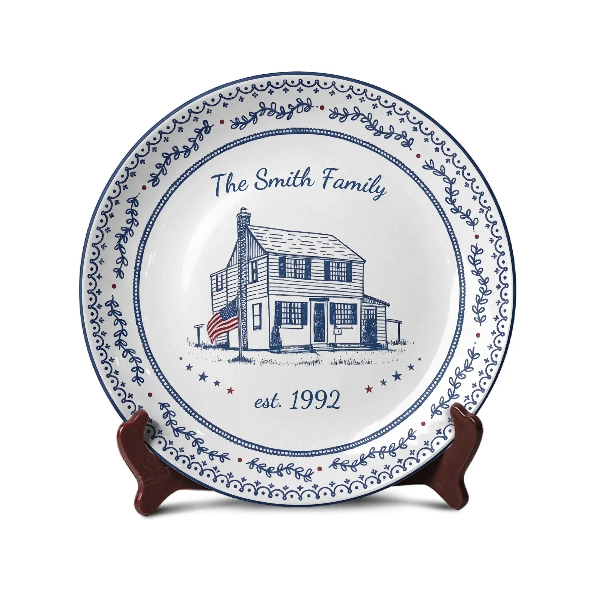 Ceramic Plate With Stand