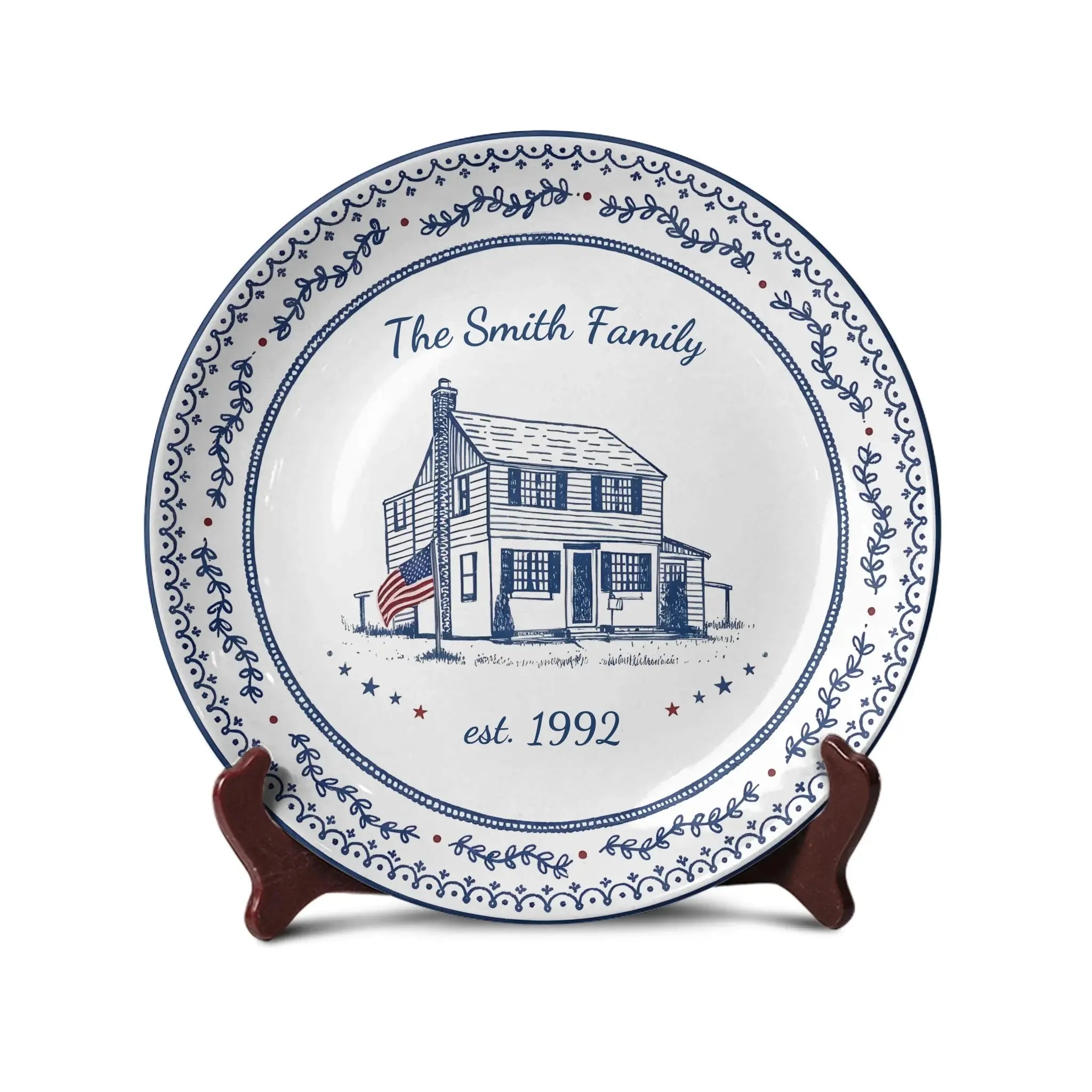 Ceramic Plate With Stand