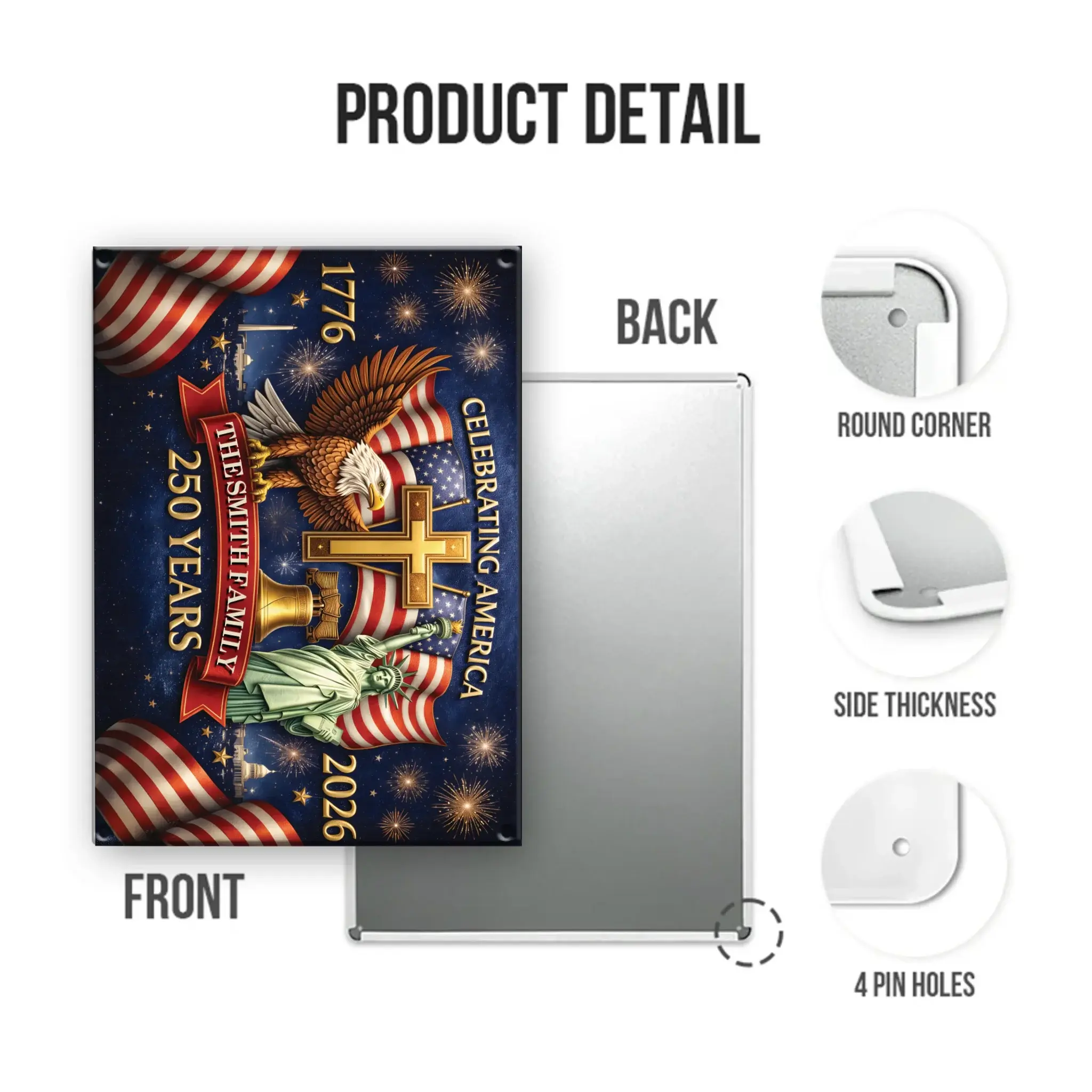 Mockup Metal Sign portrait 2