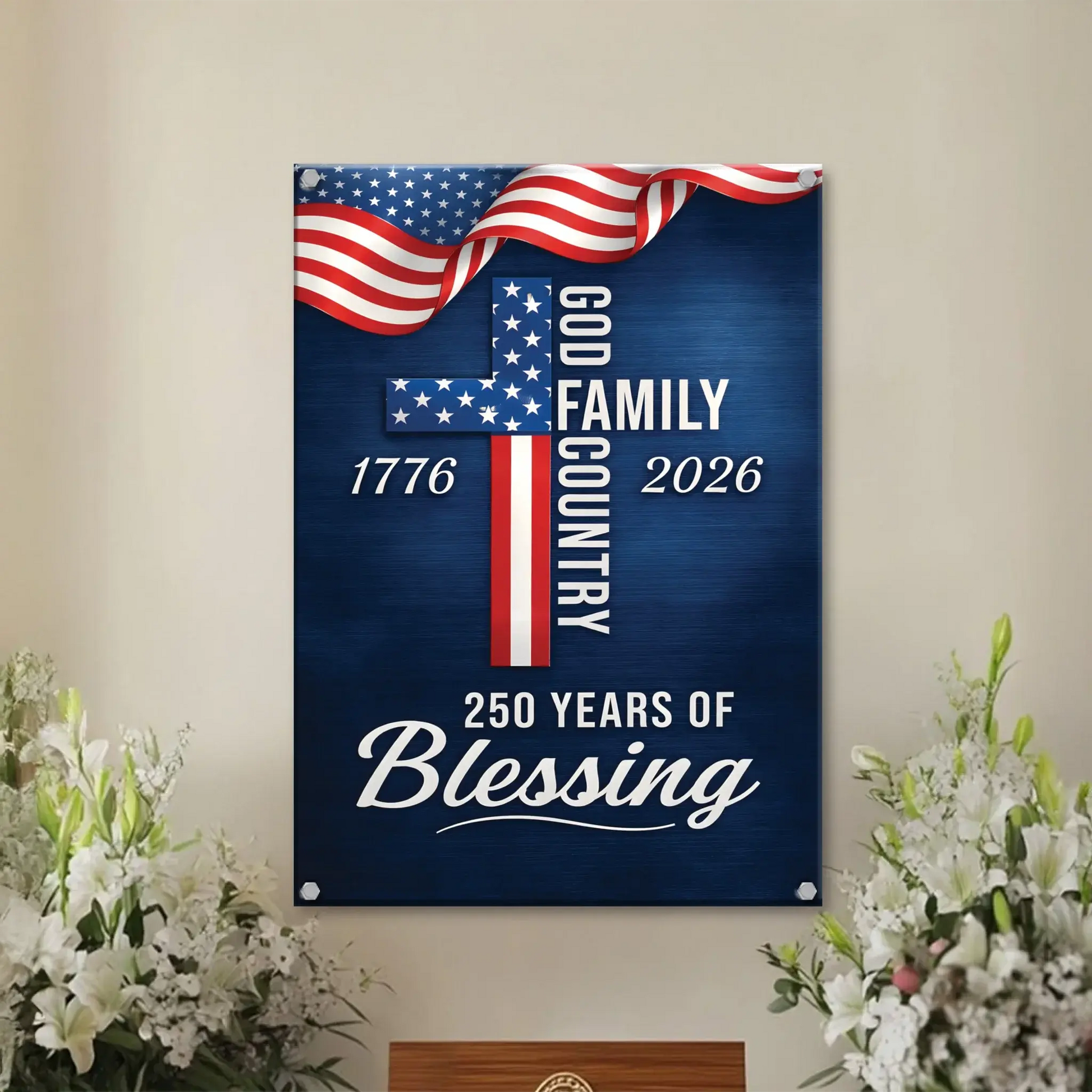 Duconspace Metal Sign Portrait Indoor, Metal Sign Hanging on Living Room Wall