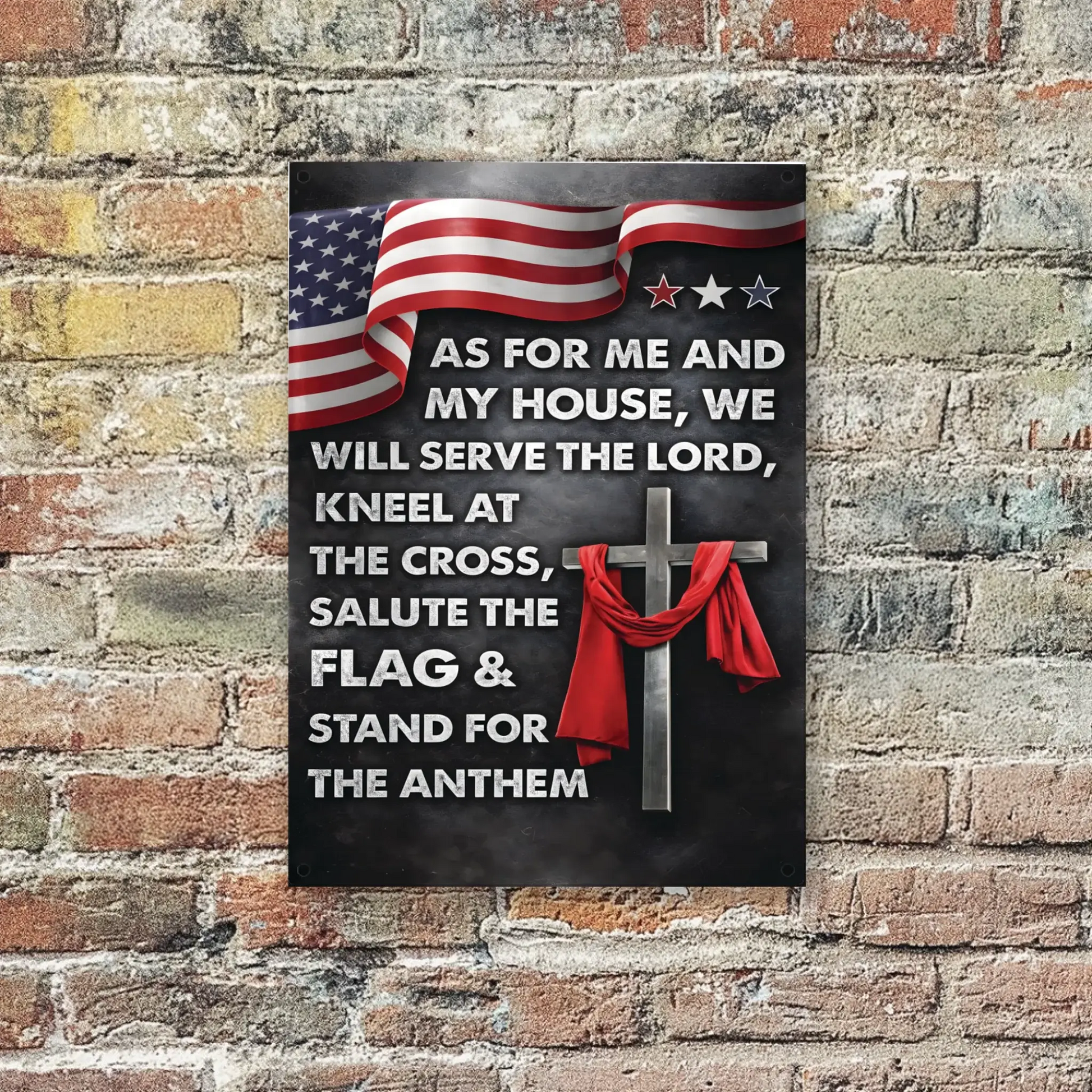 Duconspace Metal Sign Portrait Hanging On A Wall Outside House