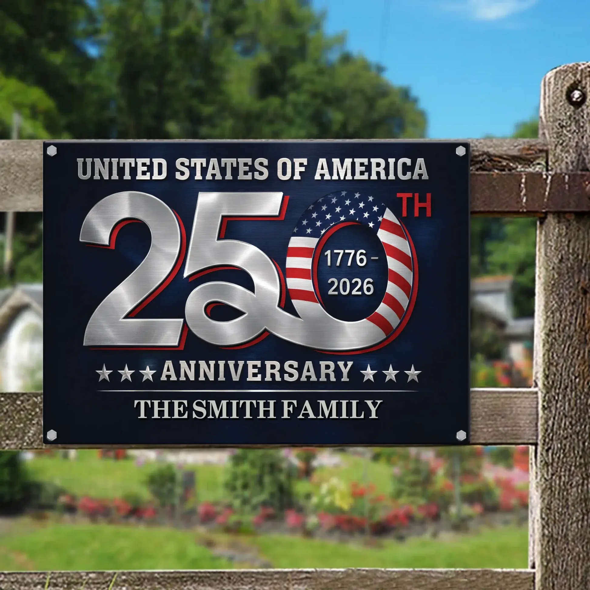 Duconspace Metal Sign Lanscape Outdoor, Metal Sign Hanging on Garden Fence