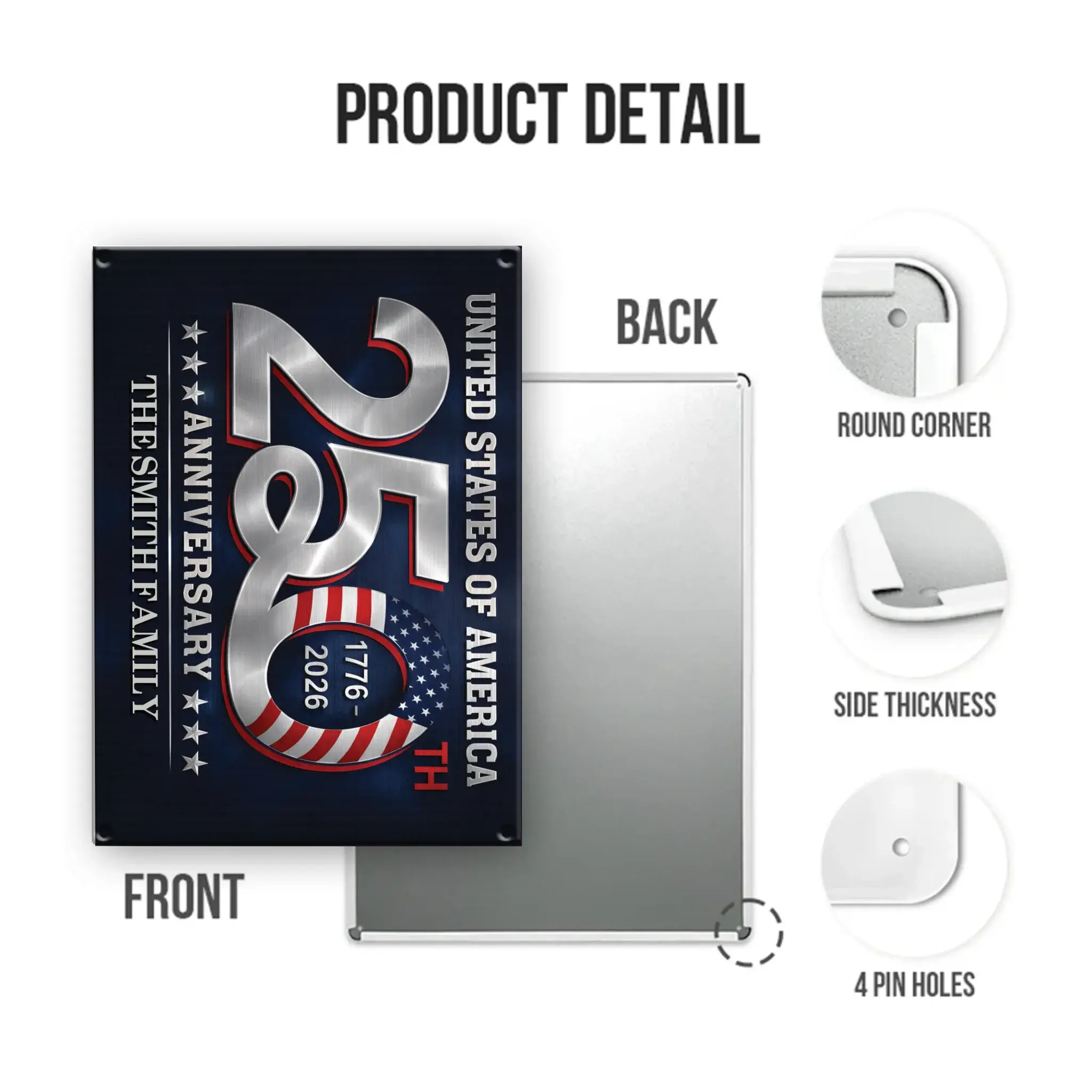 Mockup Metal Sign portrait 2