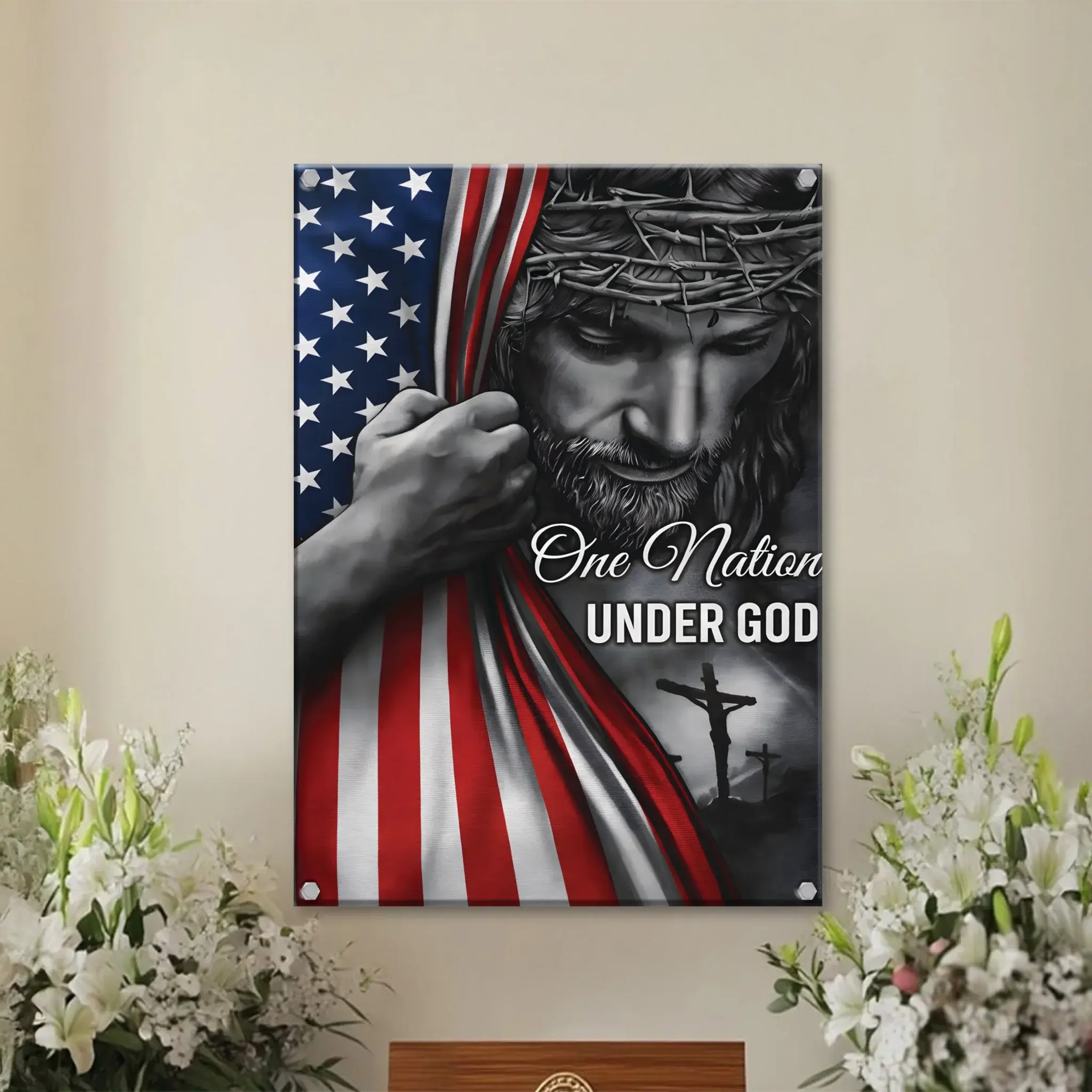 Duconspace Metal Sign Portrait Indoor, Metal Sign Hanging on Living Room Wall