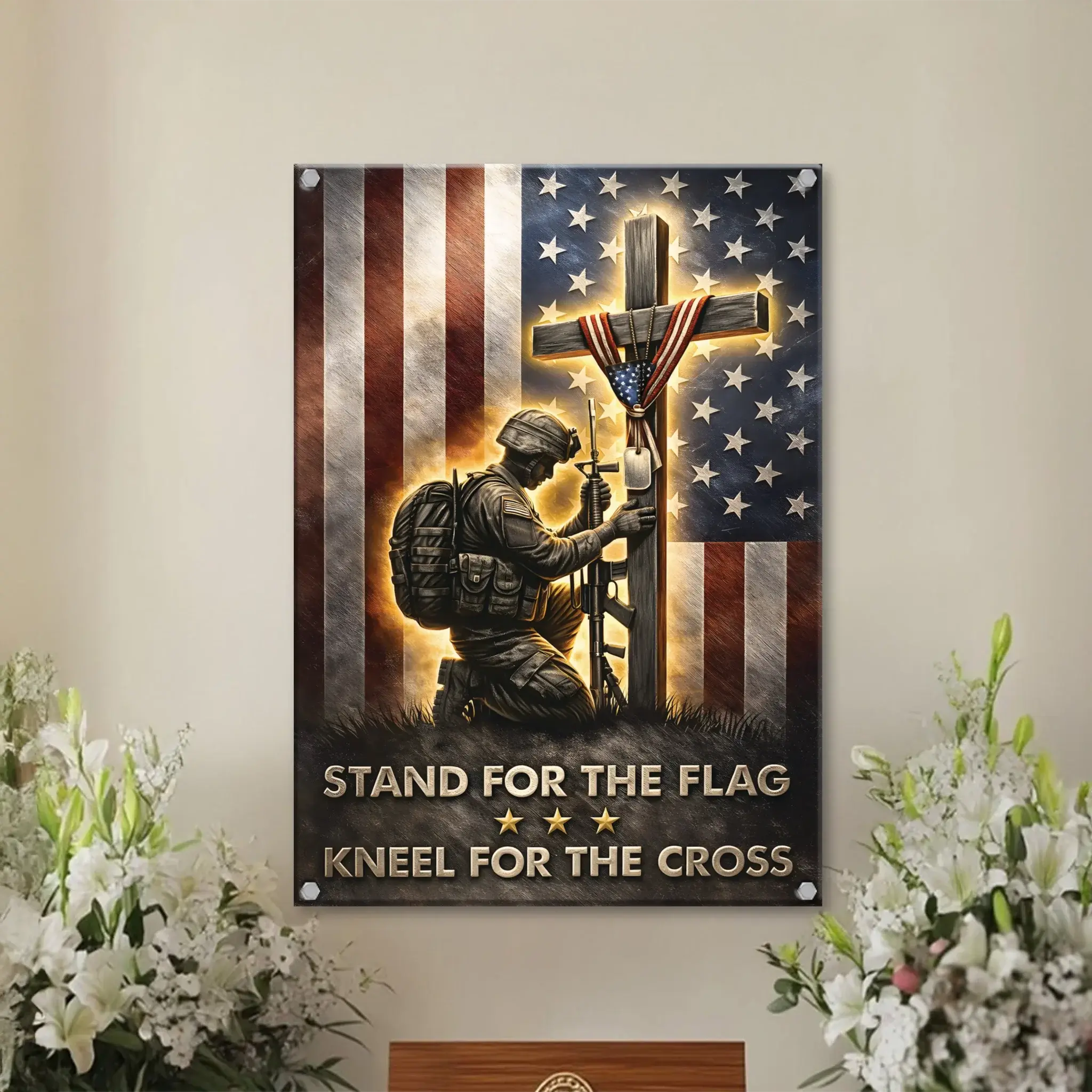 Duconspace Metal Sign Portrait Indoor, Metal Sign Hanging on Living Room Wall