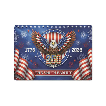 Personalized USA 250 Eagle Metal Sign Duconspace