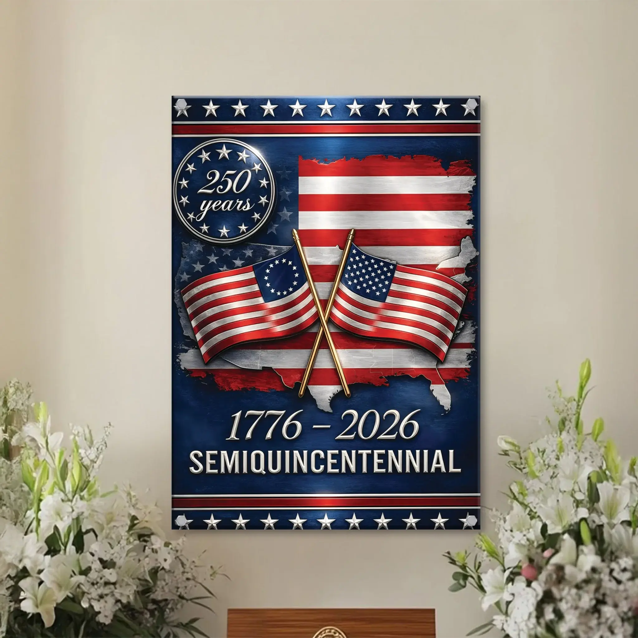 Duconspace Metal Sign Portrait Indoor, Metal Sign Hanging on Living Room Wall