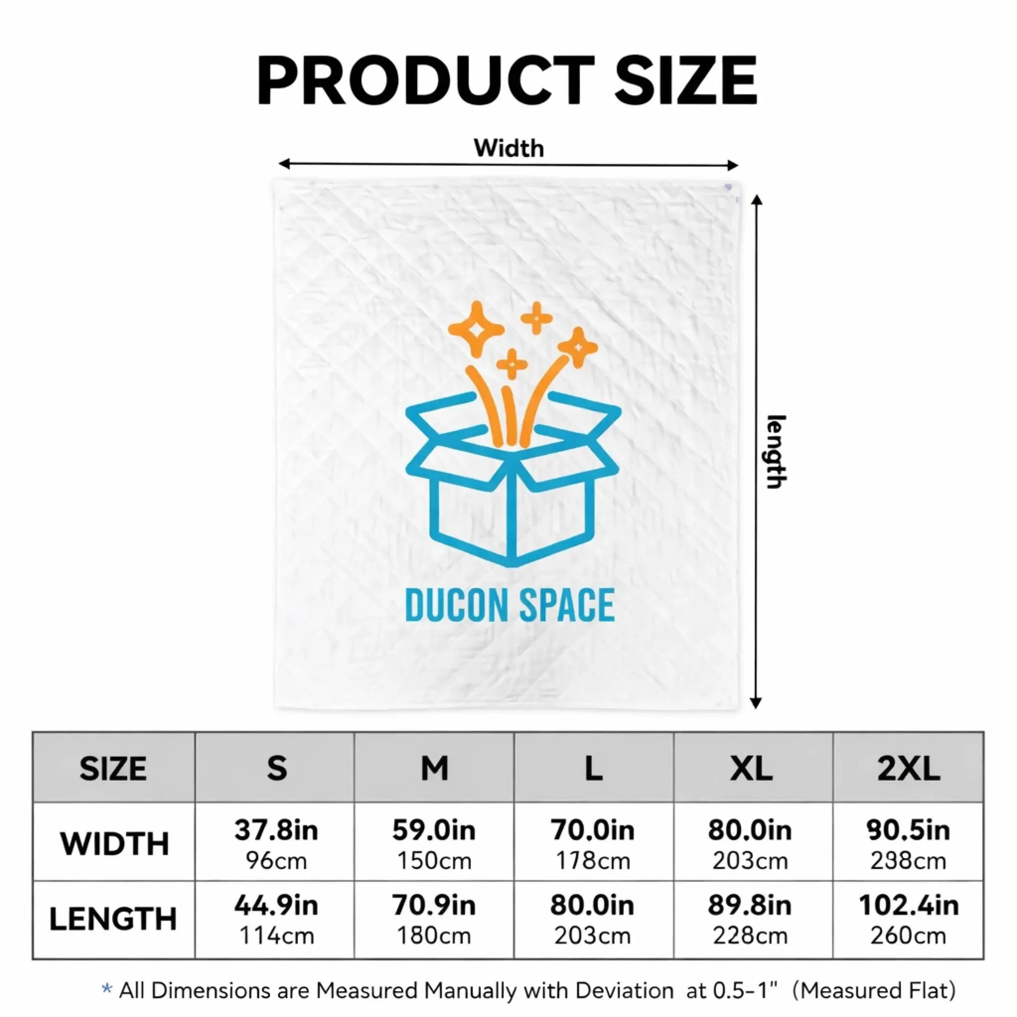 Quilt size chart