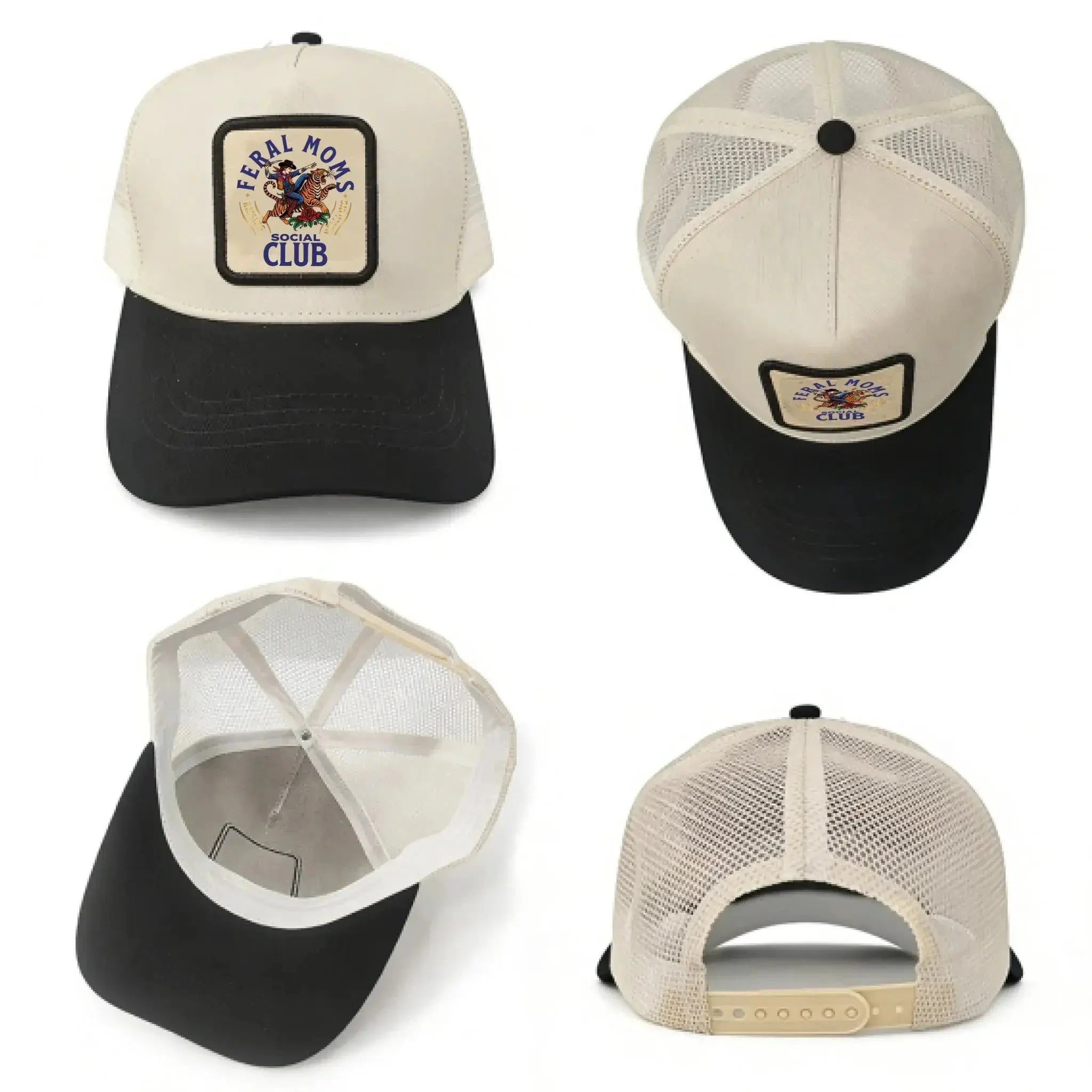 Leather Mesh Back Trucker Cap