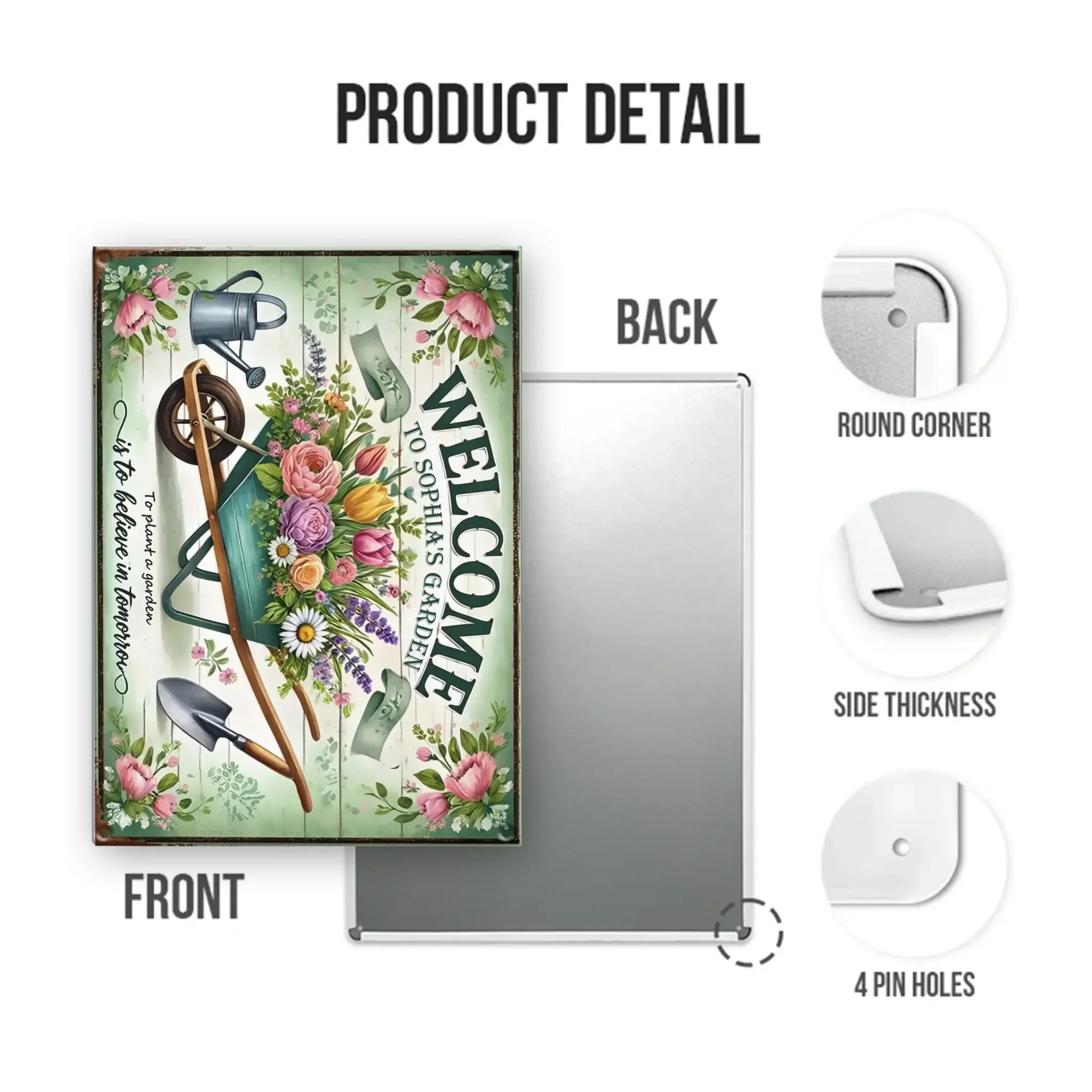 Mockup Metal Sign portrait 2