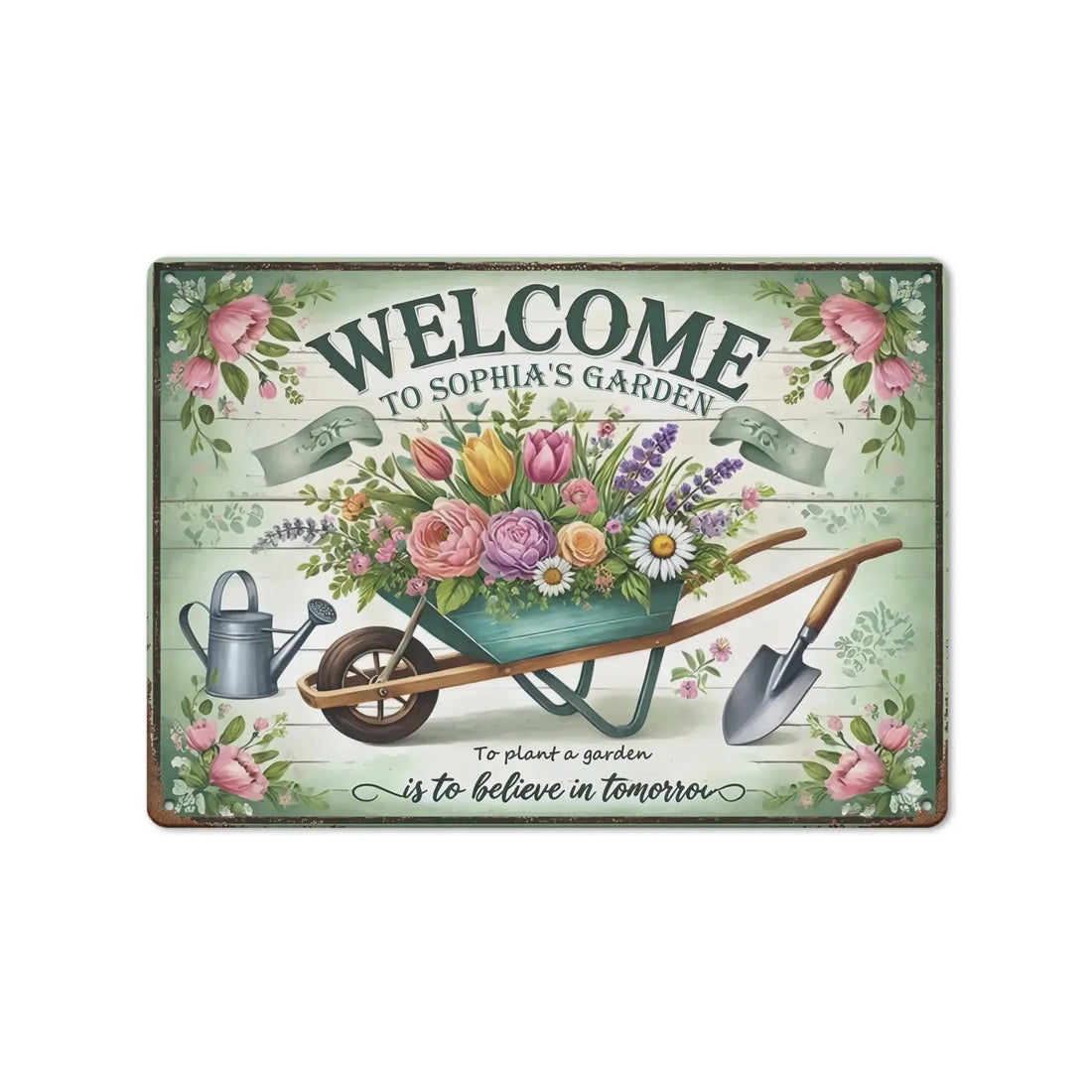 Duconspace Metal Sign Lanscape Outdoor, Metal Sign Hanging front house