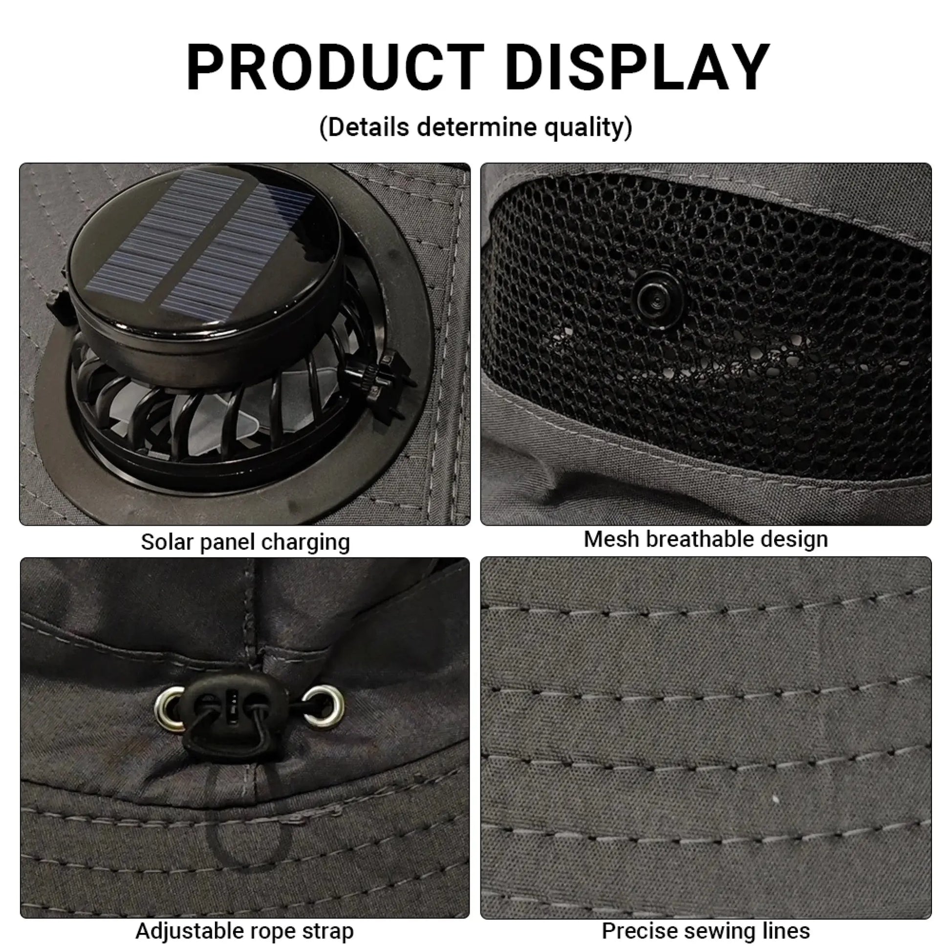 Solar Fan Hat Product Details