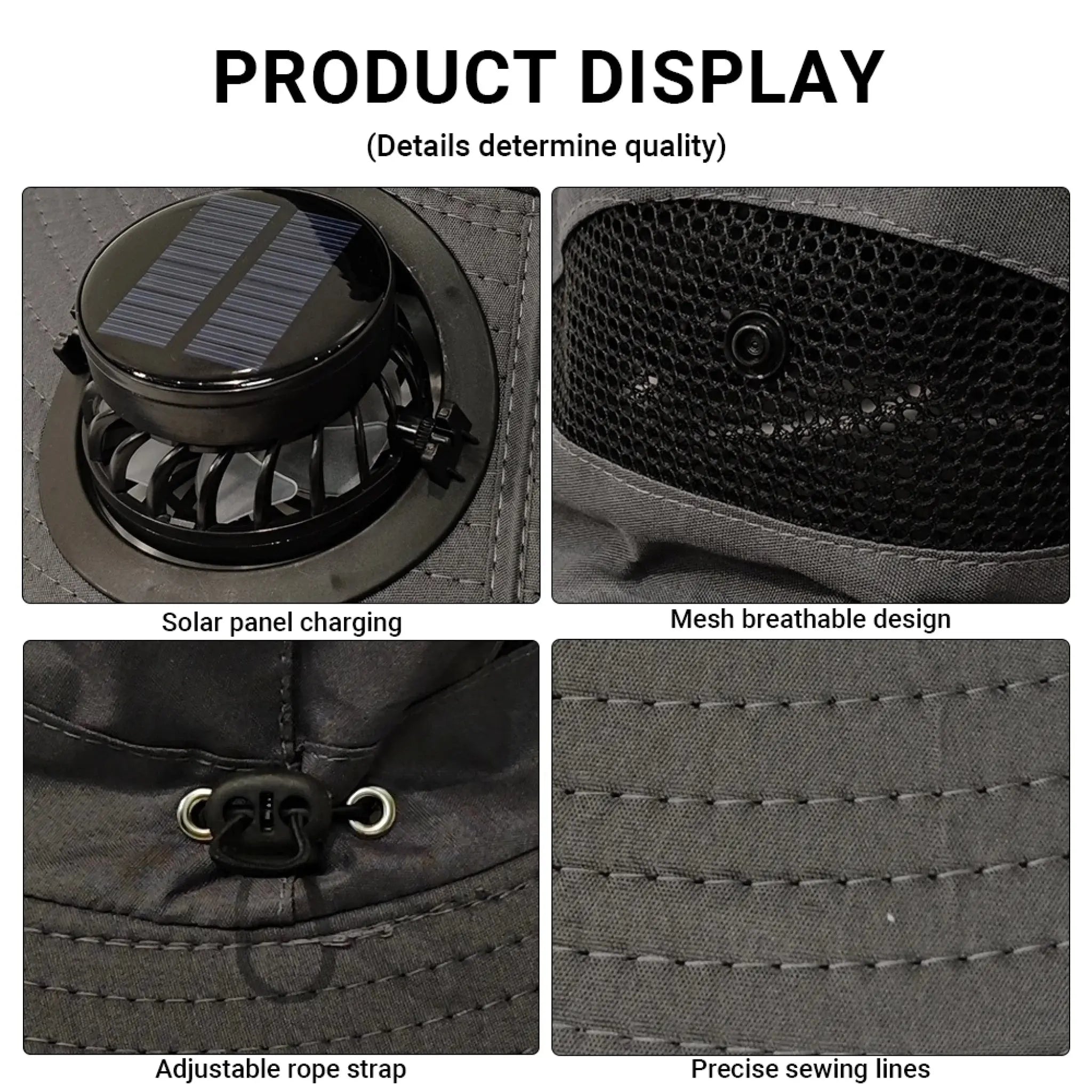 Solar Fan Hat Product Details