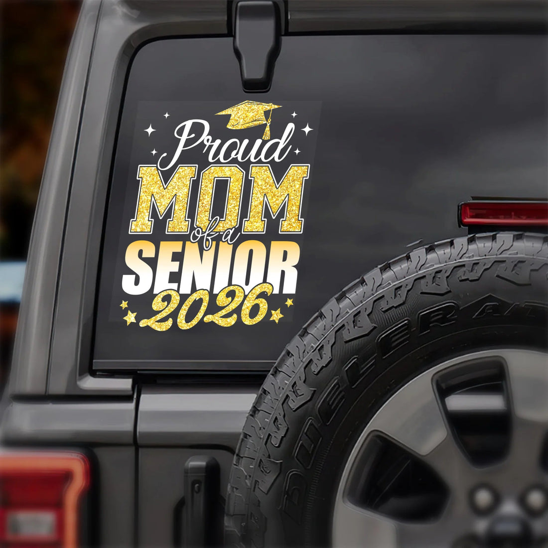 Custom Proud Dad or Mom Car Decal for Graduation Duconspace