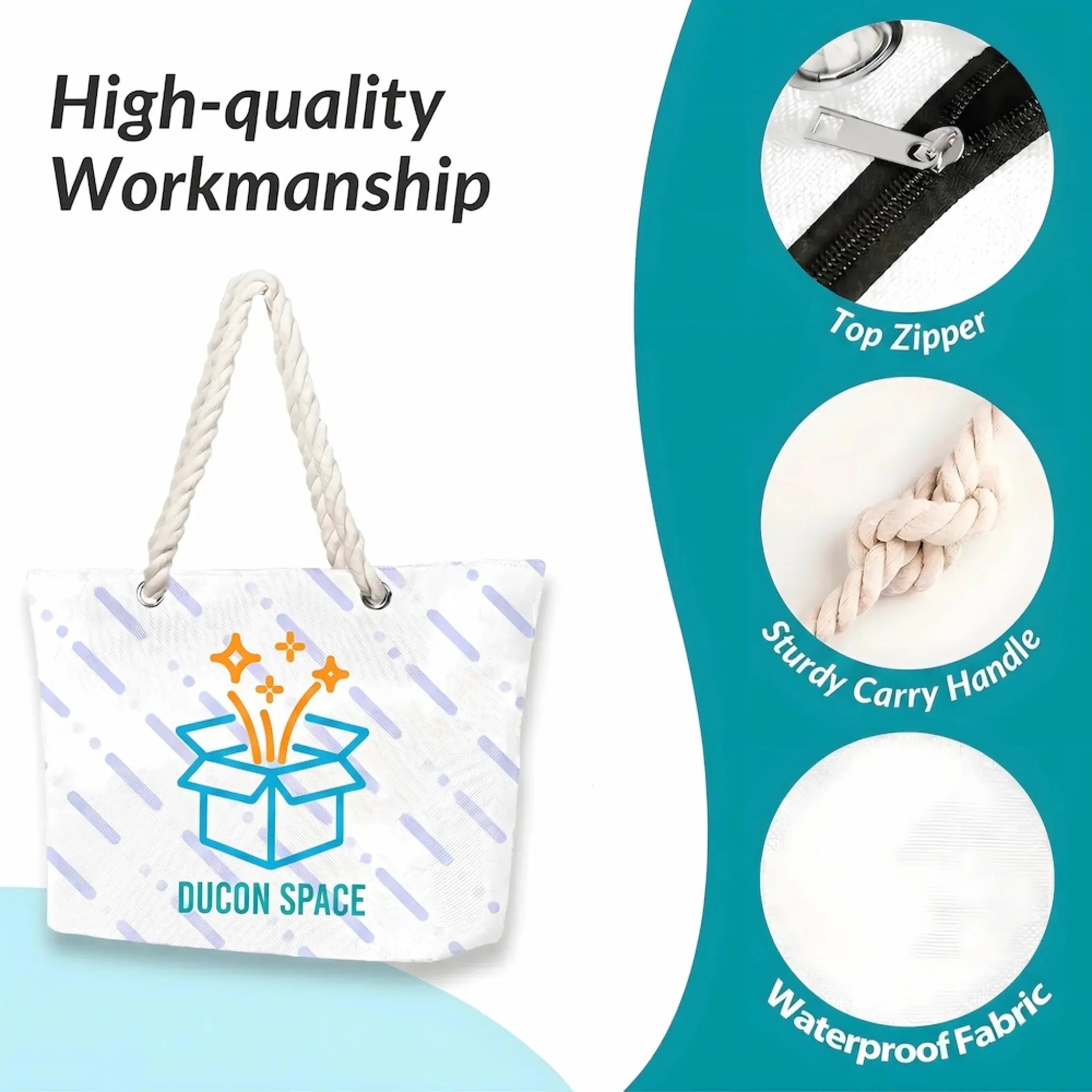 Hemp Rope Beach Bag Details