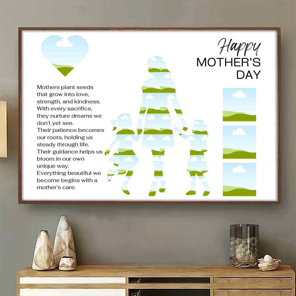 Personalized Multi Photo Mother’s Day Poster Duconspace