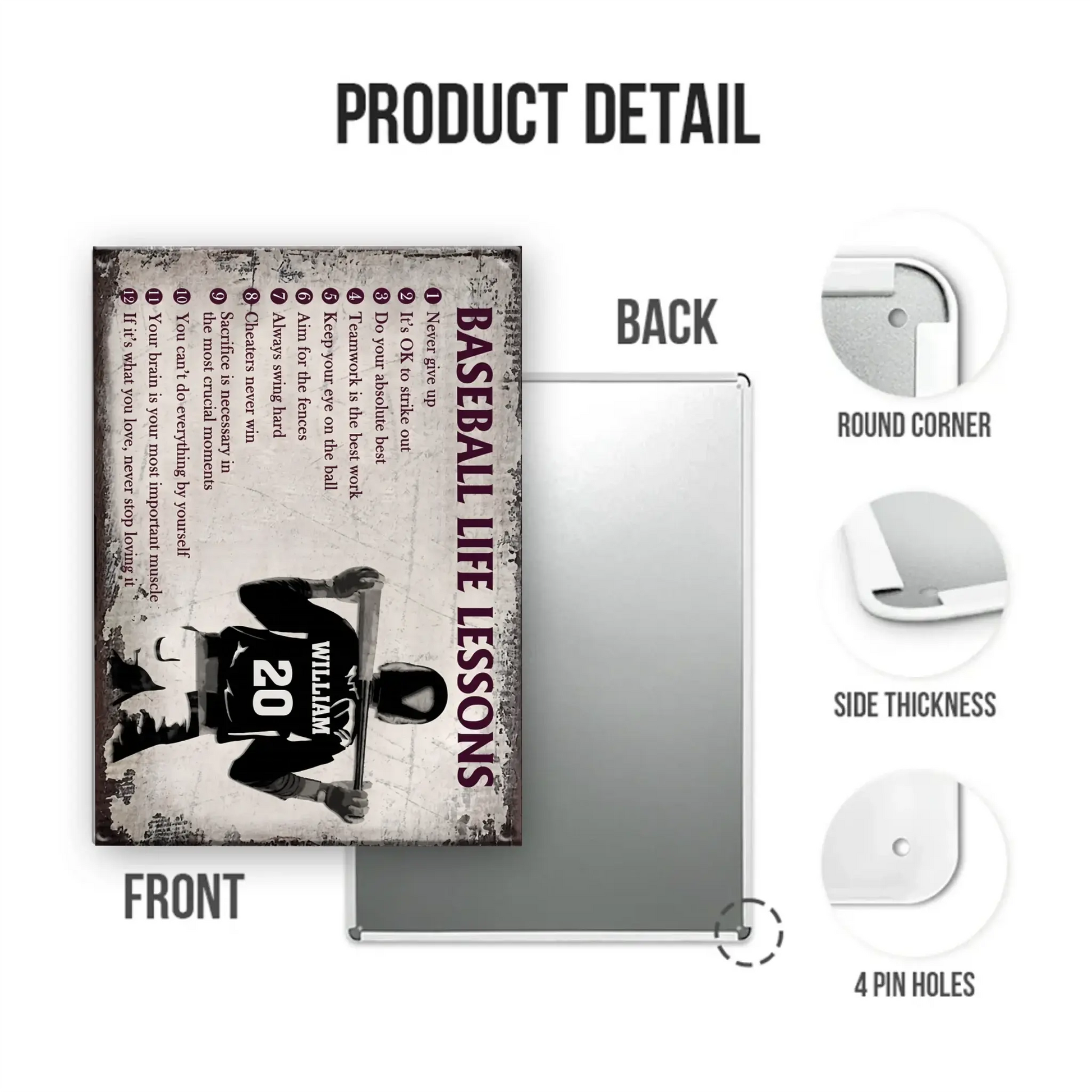 Mockup Metal Sign portrait 2