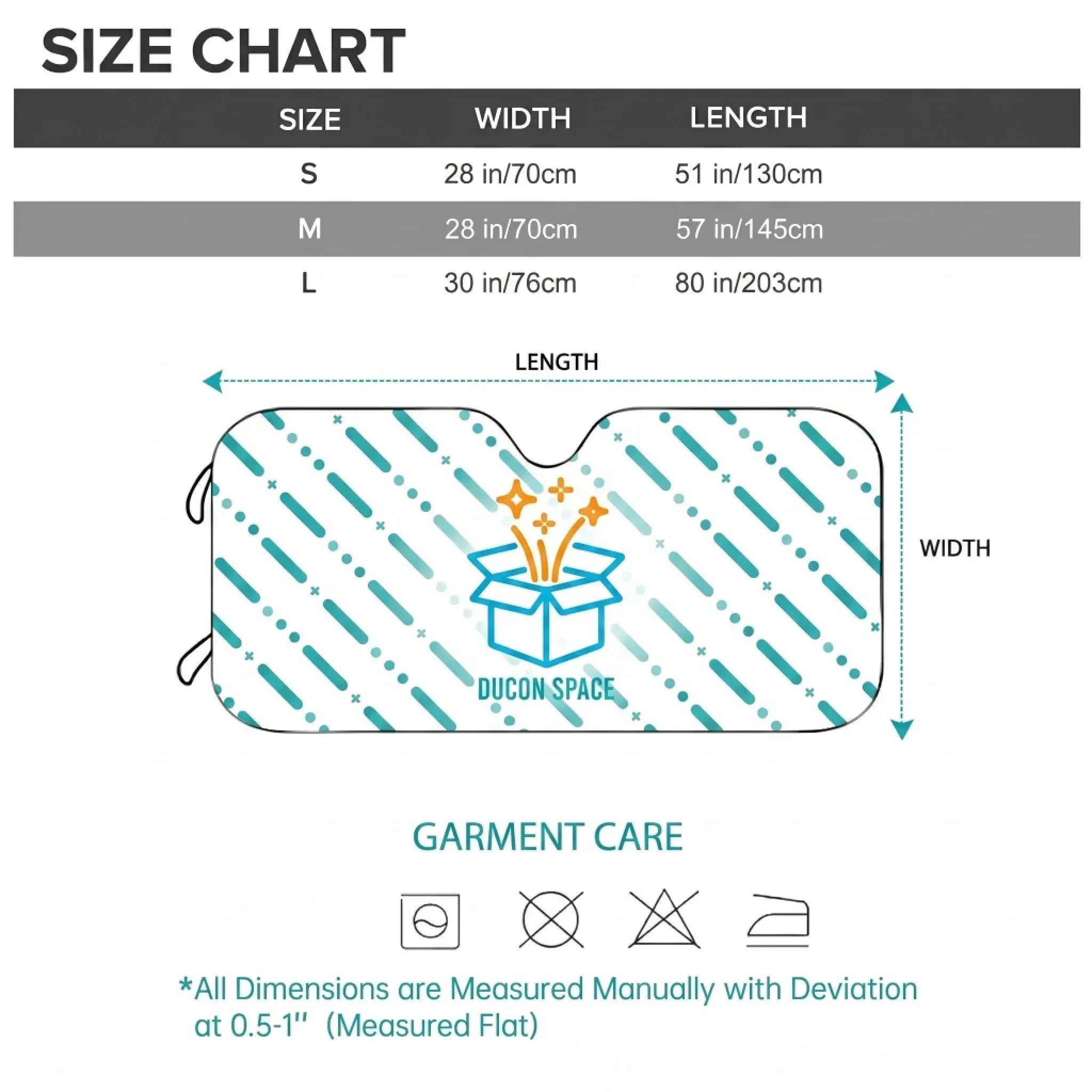 Auto Sun Shade Size Details