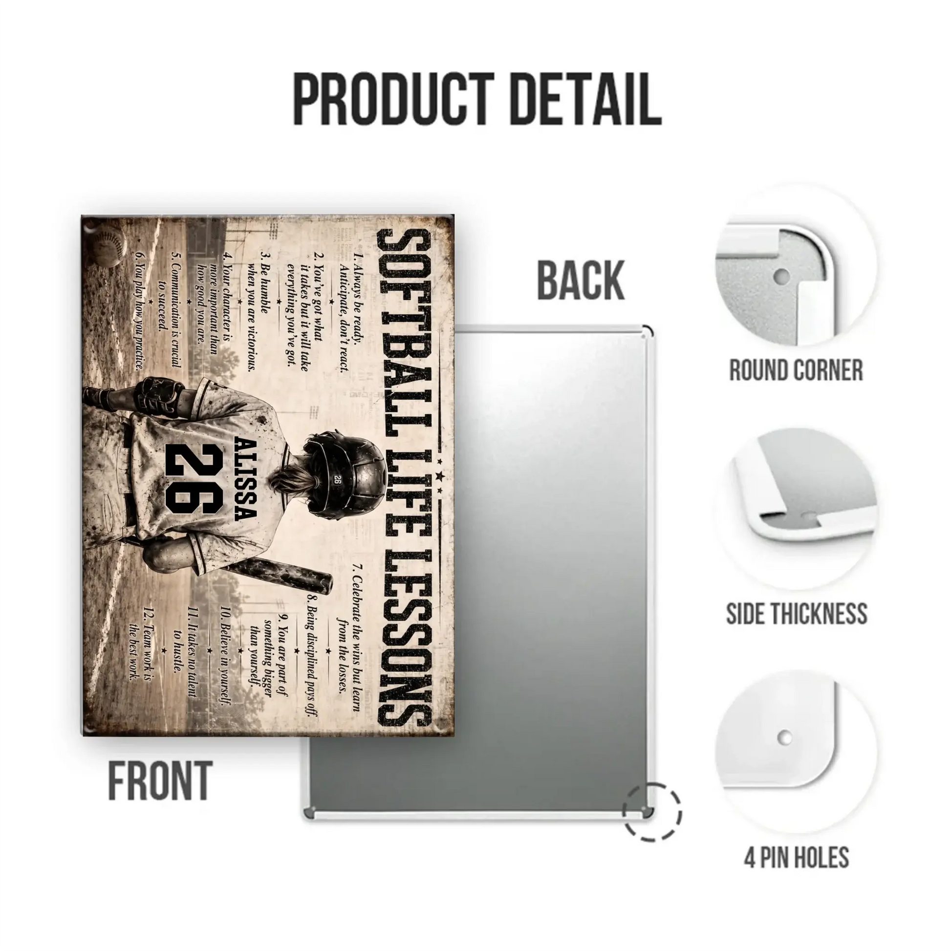Mockup Metal Sign portrait 2