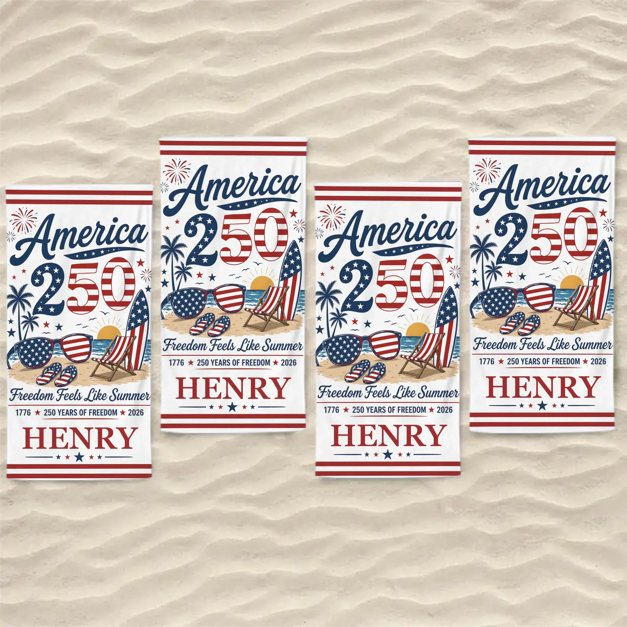 Beach Towel Bundle 4 Pcs