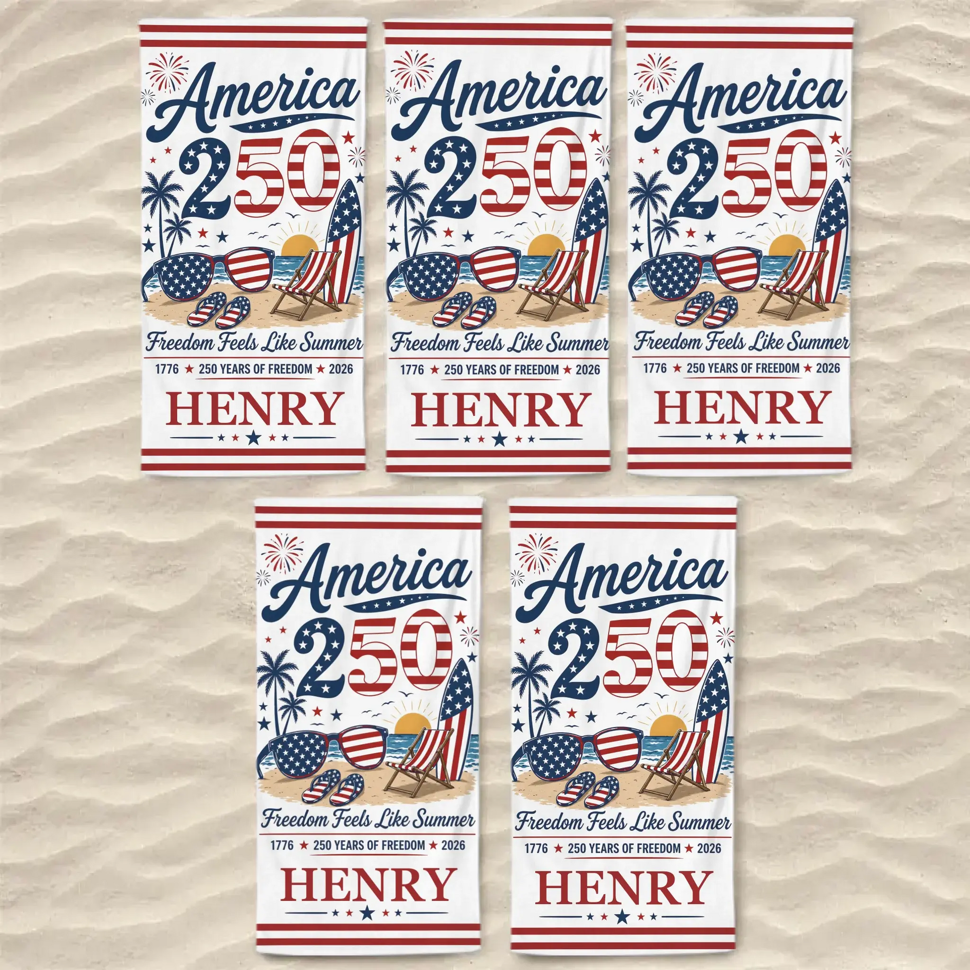 Beach Towel Bundle 5 Pcs