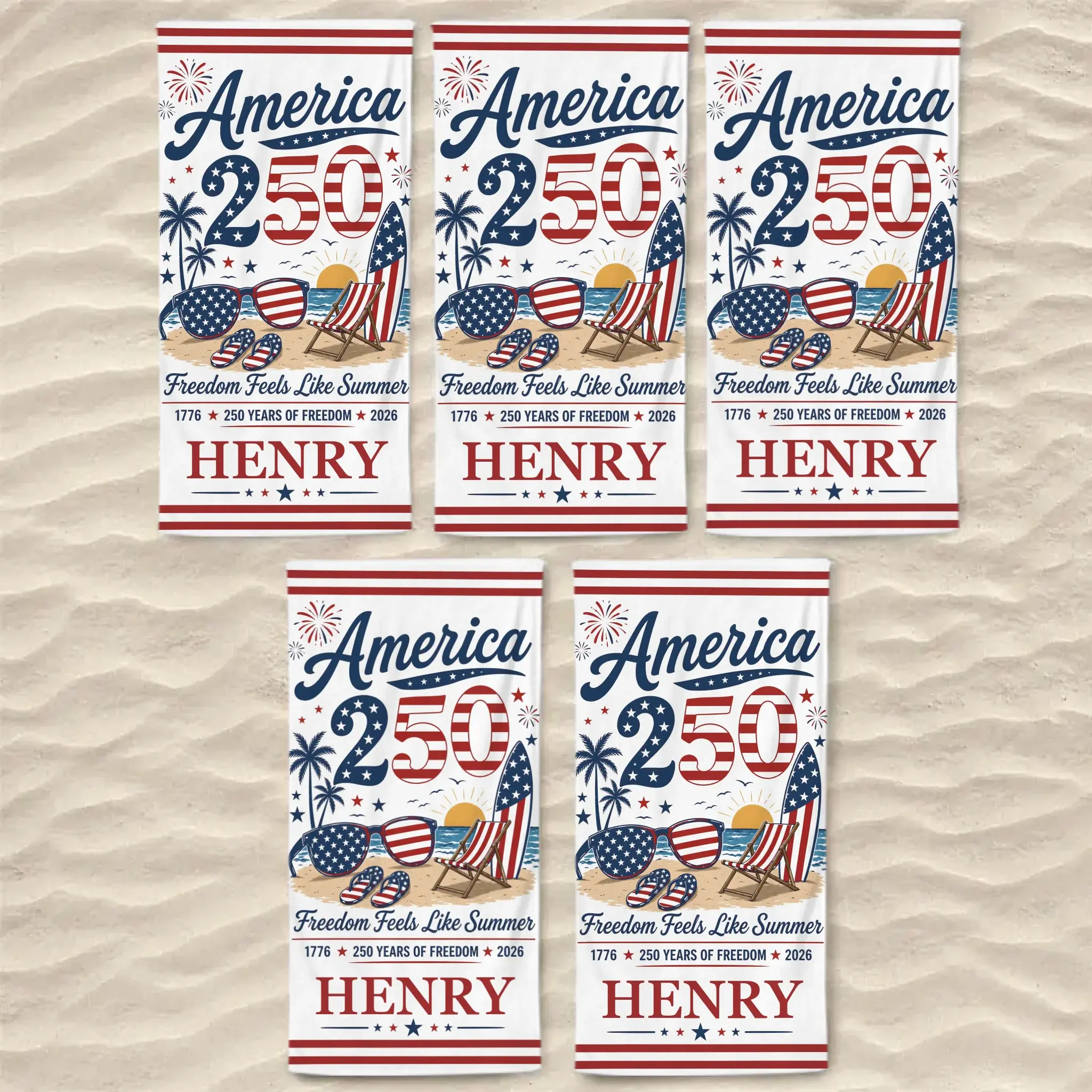 Beach Towel Bundle 5 Pcs