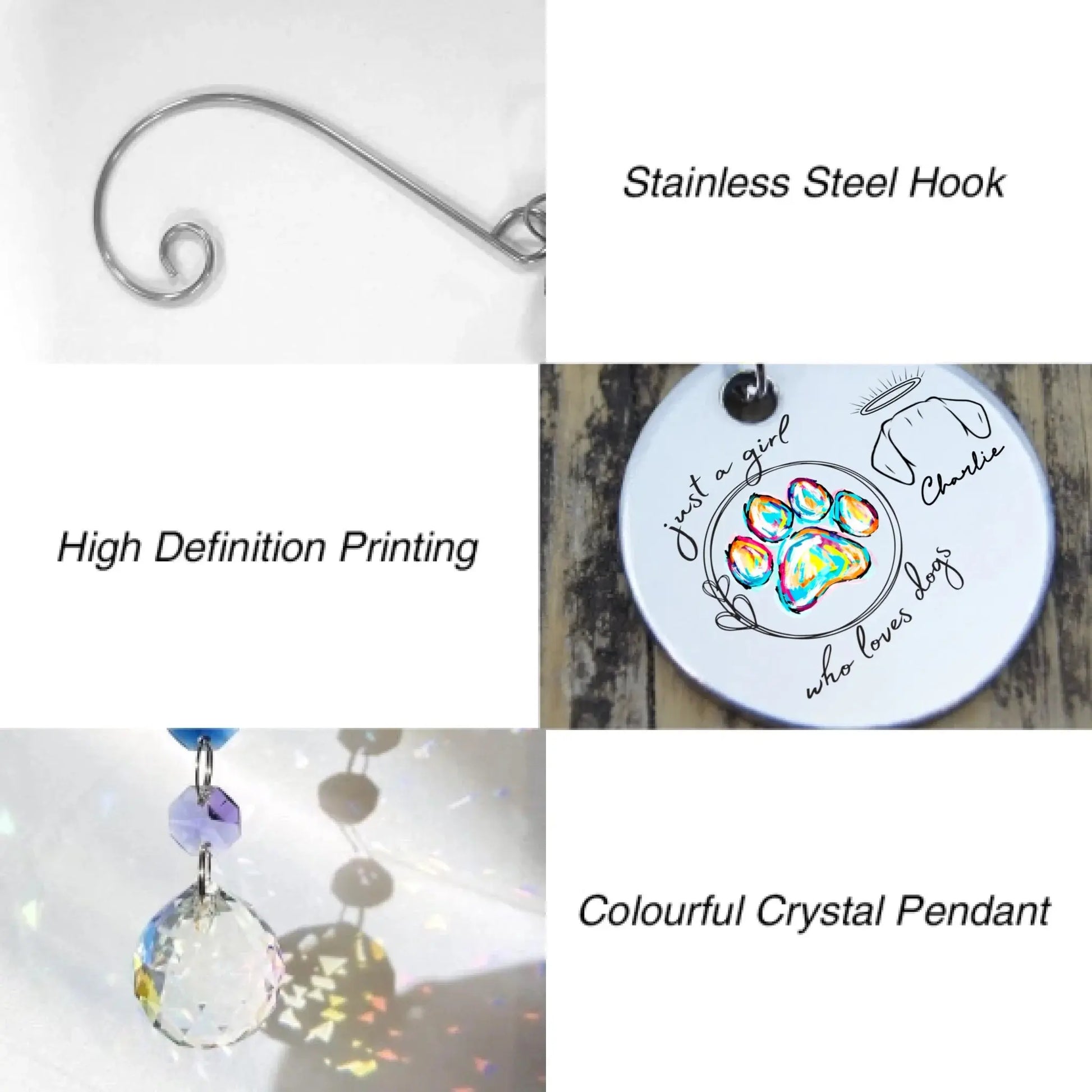 Rainbow Crystal Beaded Ornament Product Details 2