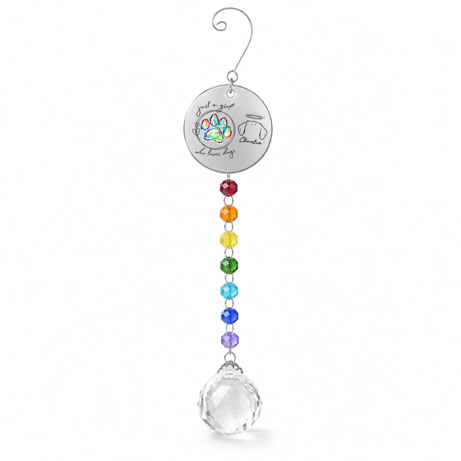 Rainbow Crystal Beaded Ornament