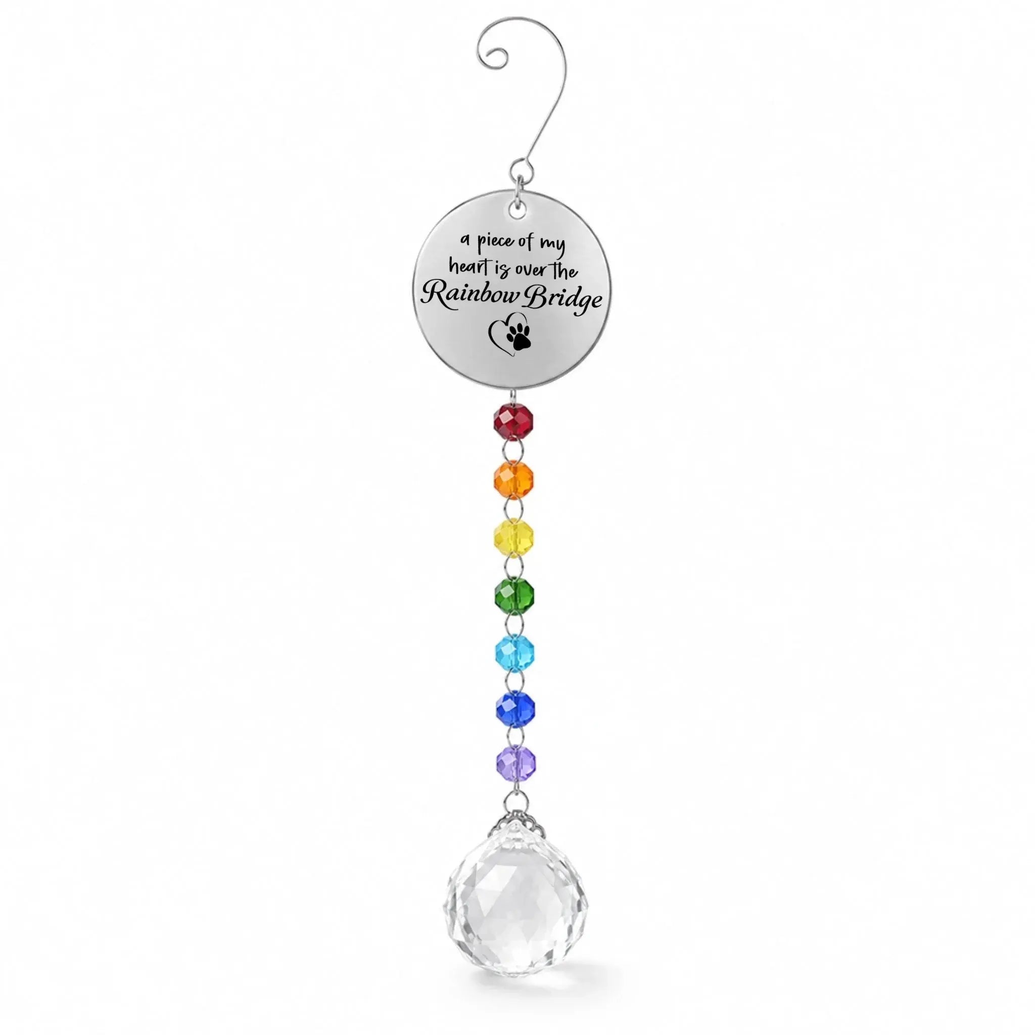 Rainbow Crystal Beaded Ornament