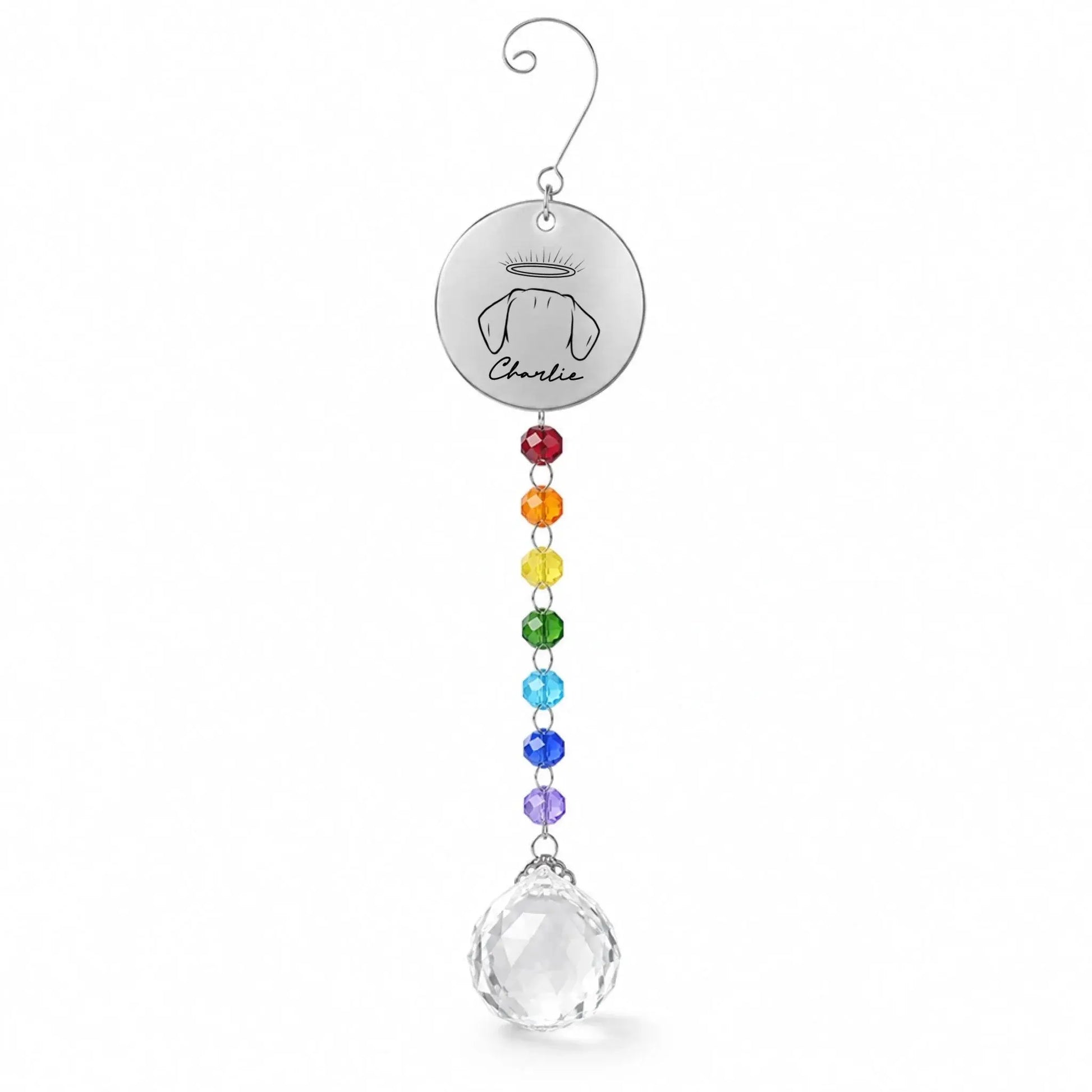 Rainbow Crystal Beaded Ornament