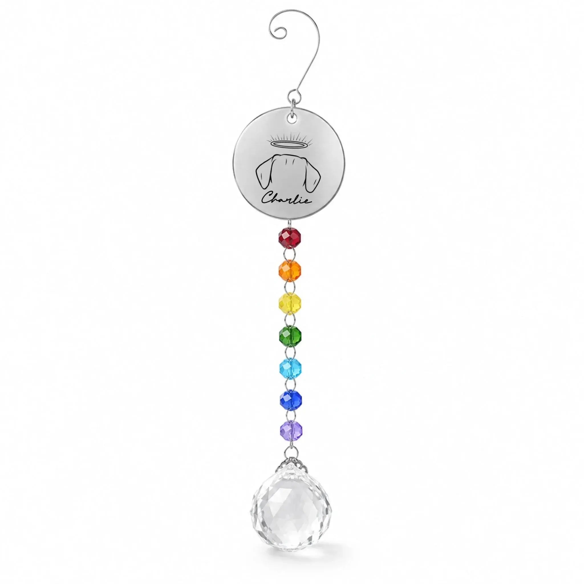 Rainbow Crystal Beaded Ornament