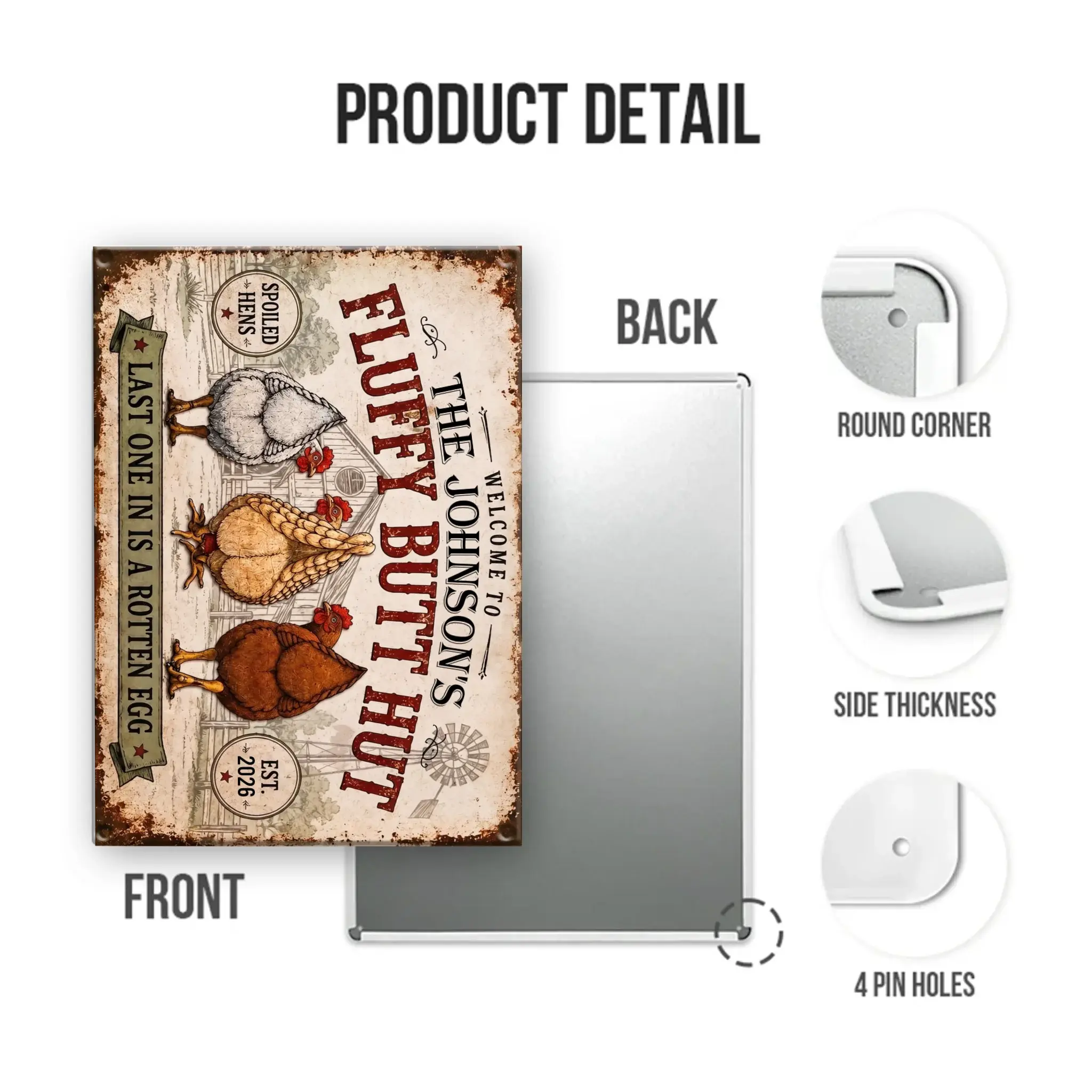 Mockup Metal Sign portrait 2
