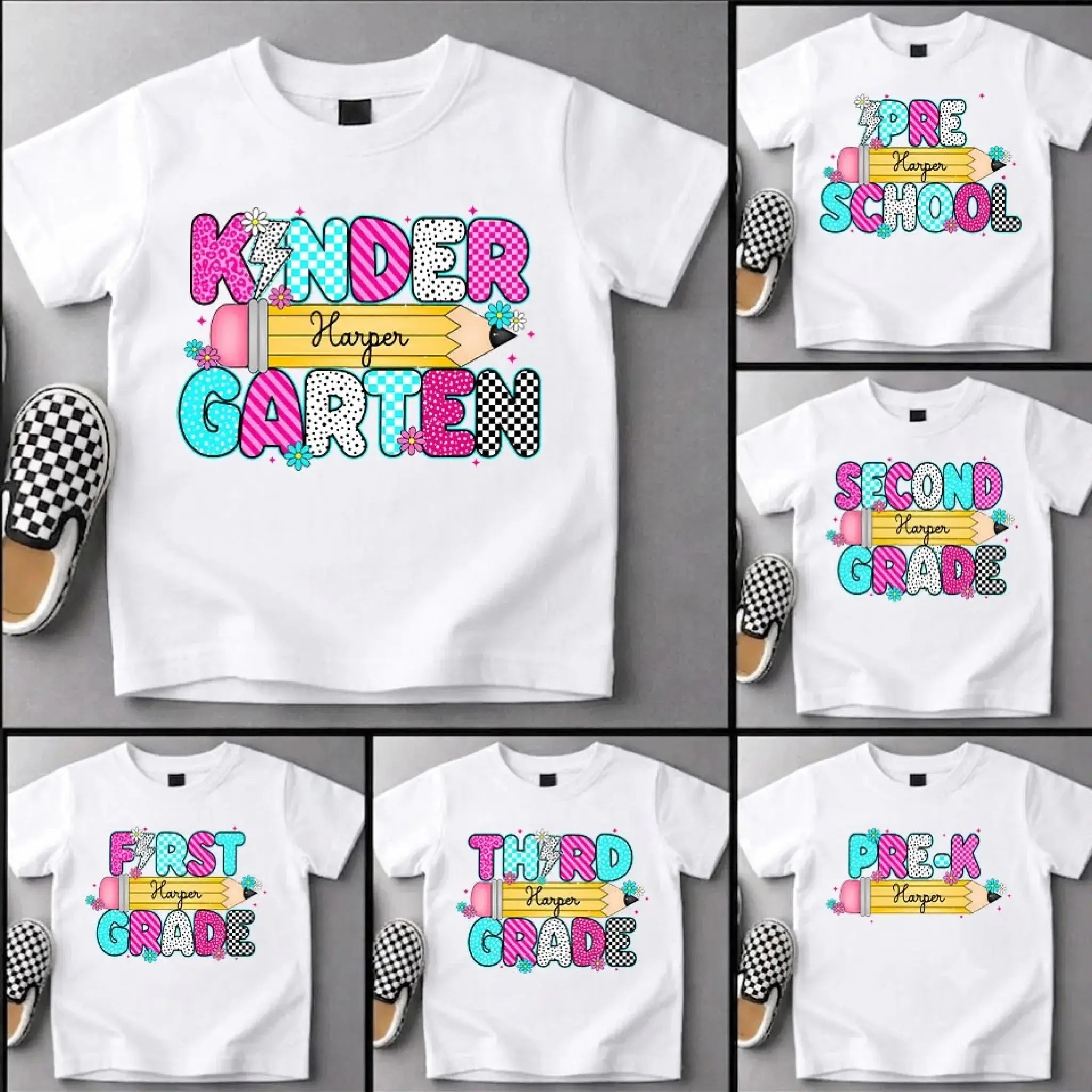 Custom Kids Name Back To School Shirt Toddler