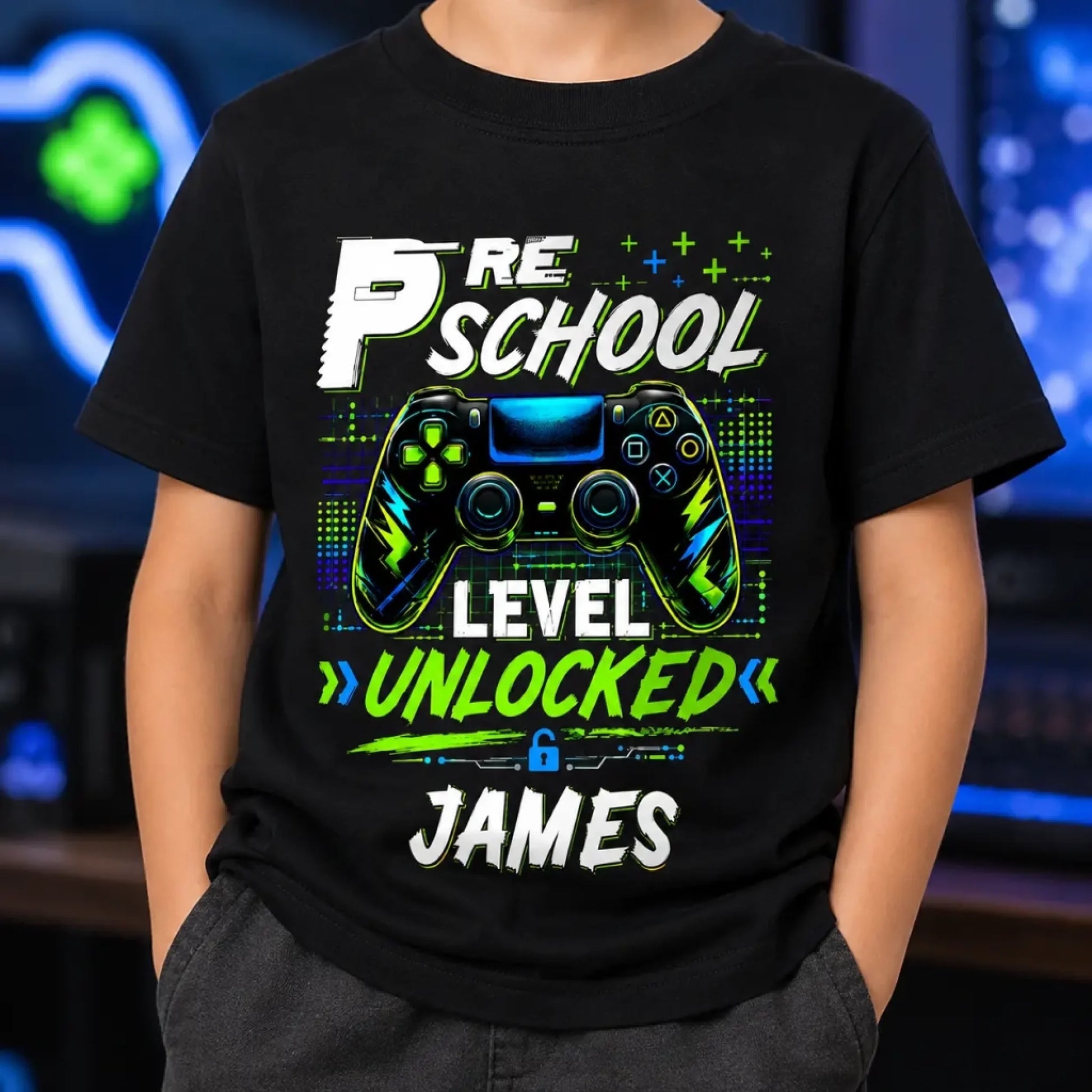 Personalized Back To School Video Game Shirt For Kids-4