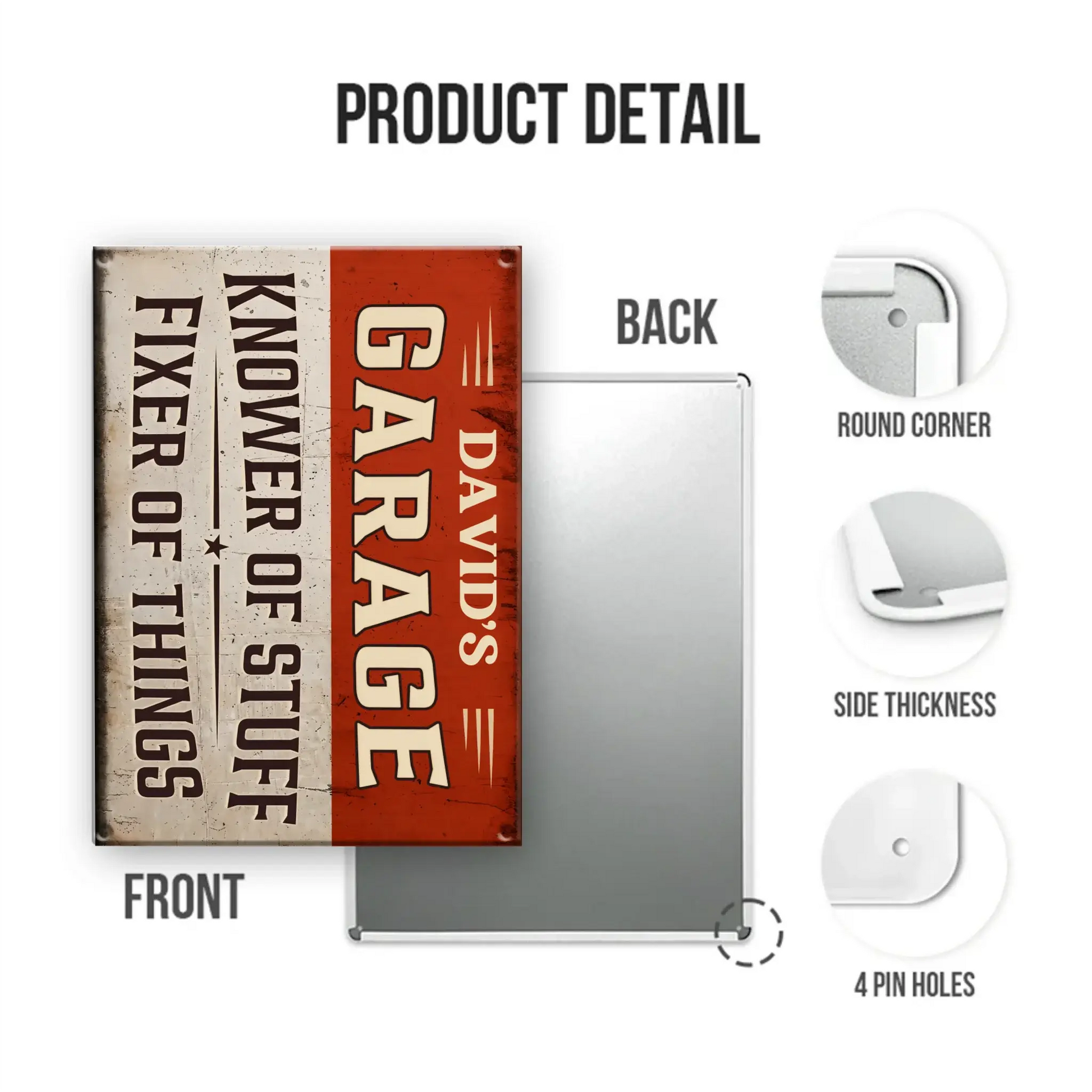 Mockup Metal Sign portrait 2