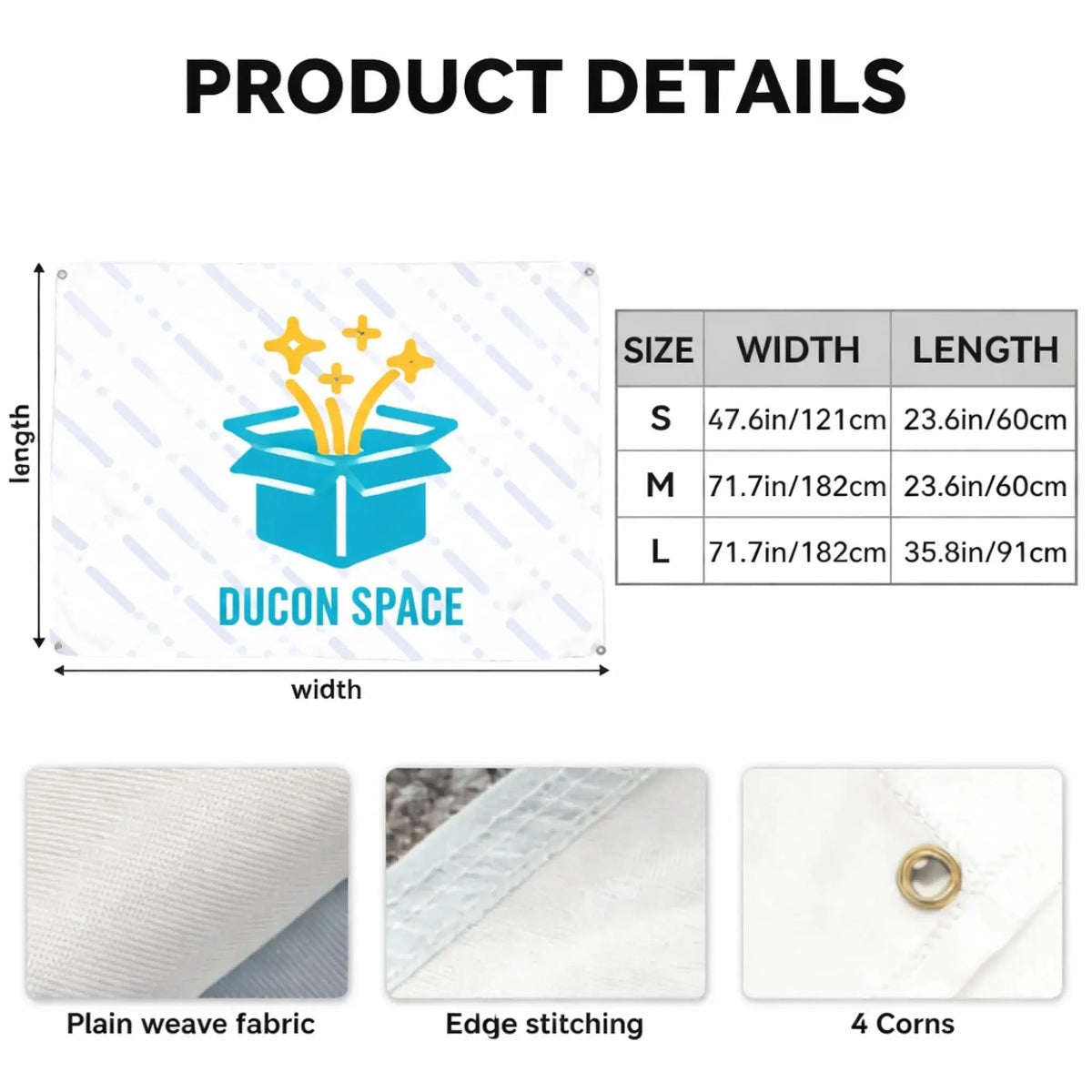 Backdrop banner details