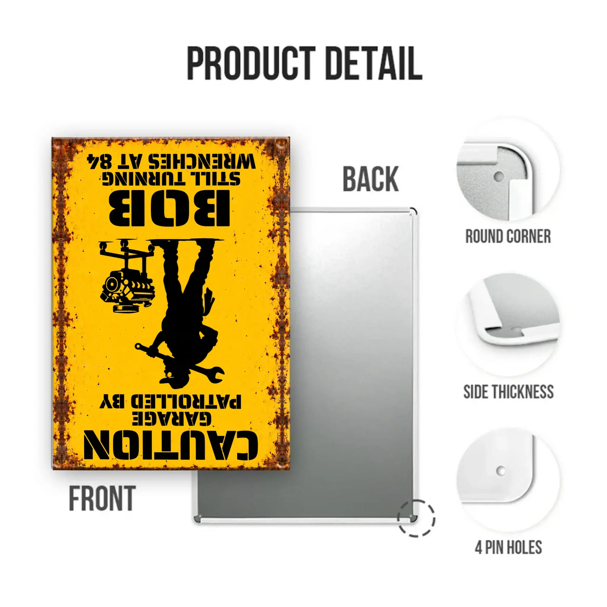 Mockup Metal Sign portrait 2