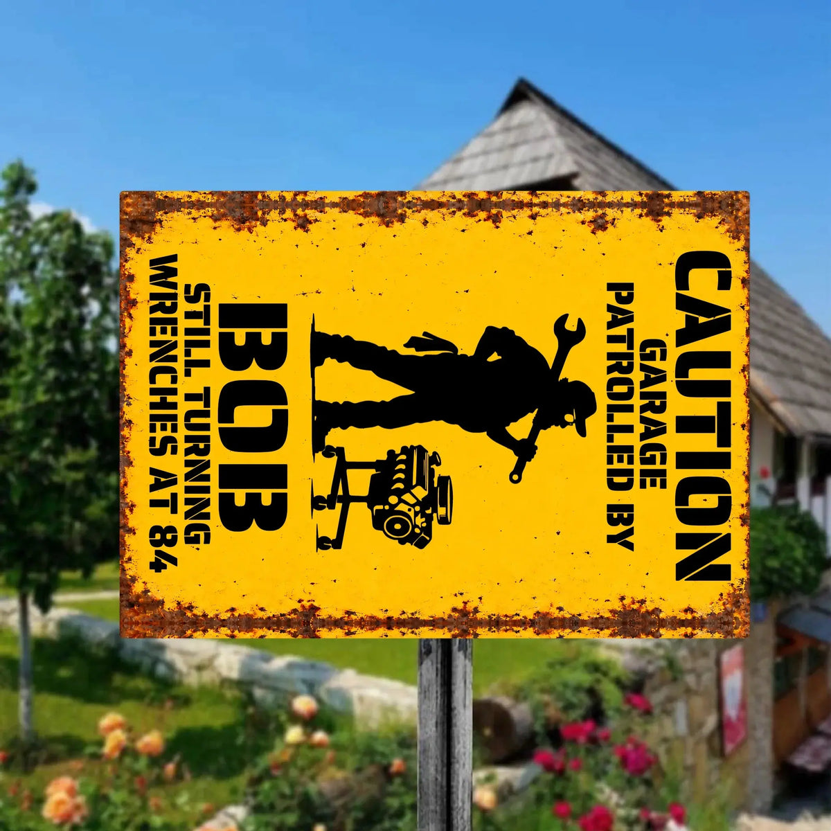 Duconspace Metal Sign Lanscape Outdoor, Metal Sign Hanging front house