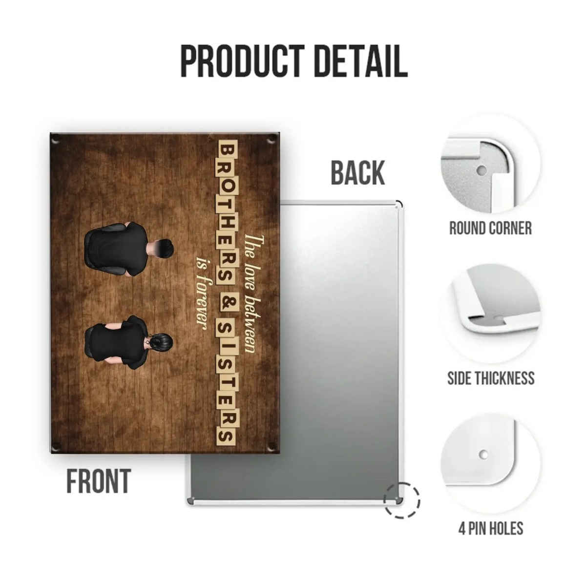 Mockup Metal Sign portrait 2