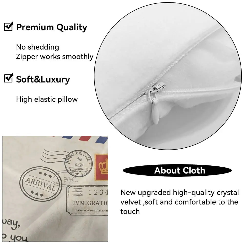 A Letter You Can Hug Pocket Pillow, Custom Gift for Mom Duconspace