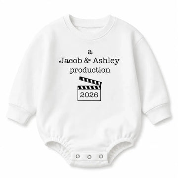 A Mom Dad Production Personalized Baby Romper Sweatshirt Duconspace
