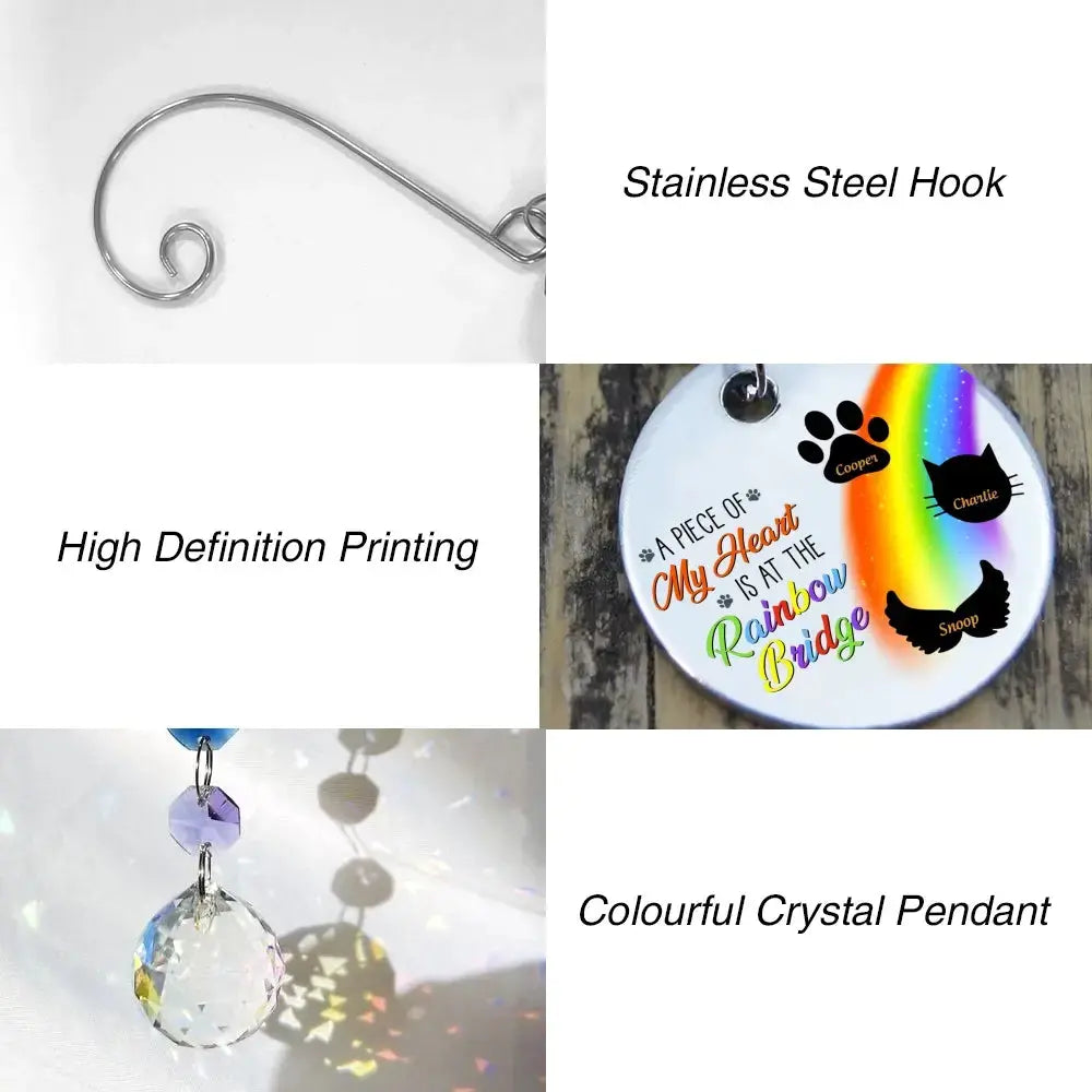 A Piece of My Heart is at the Rainbow Bridge - Pet Memorial Gift Duconspace