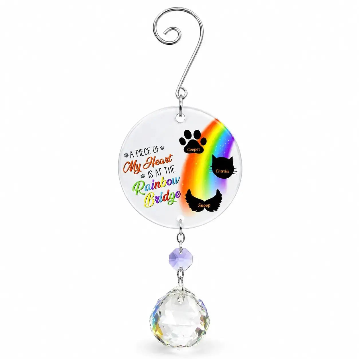 A Piece of My Heart is at the Rainbow Bridge - Pet Memorial Gift Duconspace