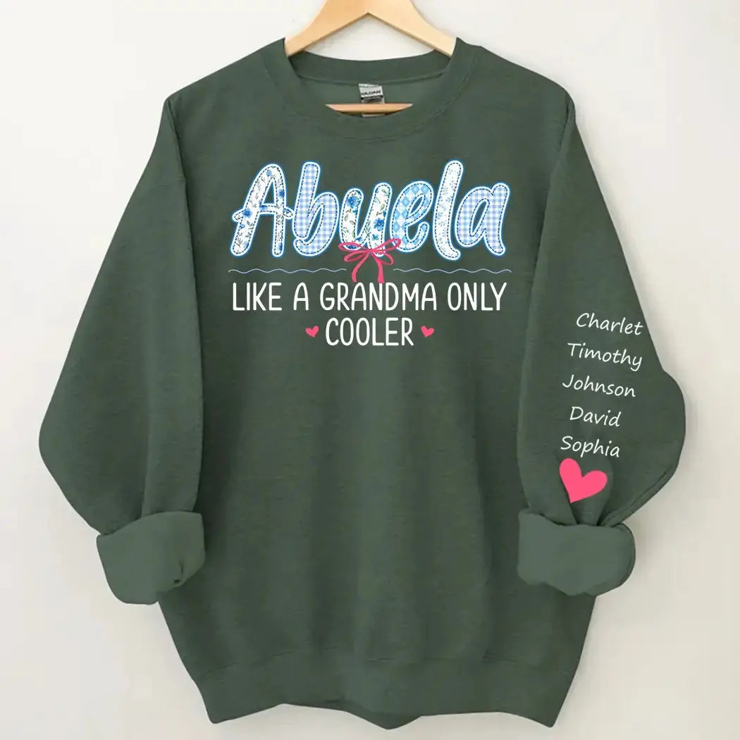 Abuela Like a Grandma Only Cooler - Personalized Gift for Grandma Duconspace