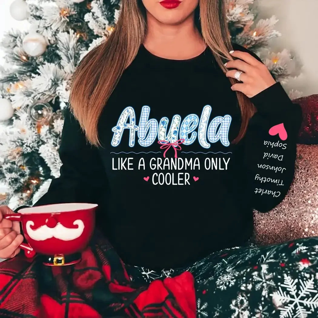 Abuela Like a Grandma Only Cooler - Personalized Gift for Grandma Duconspace