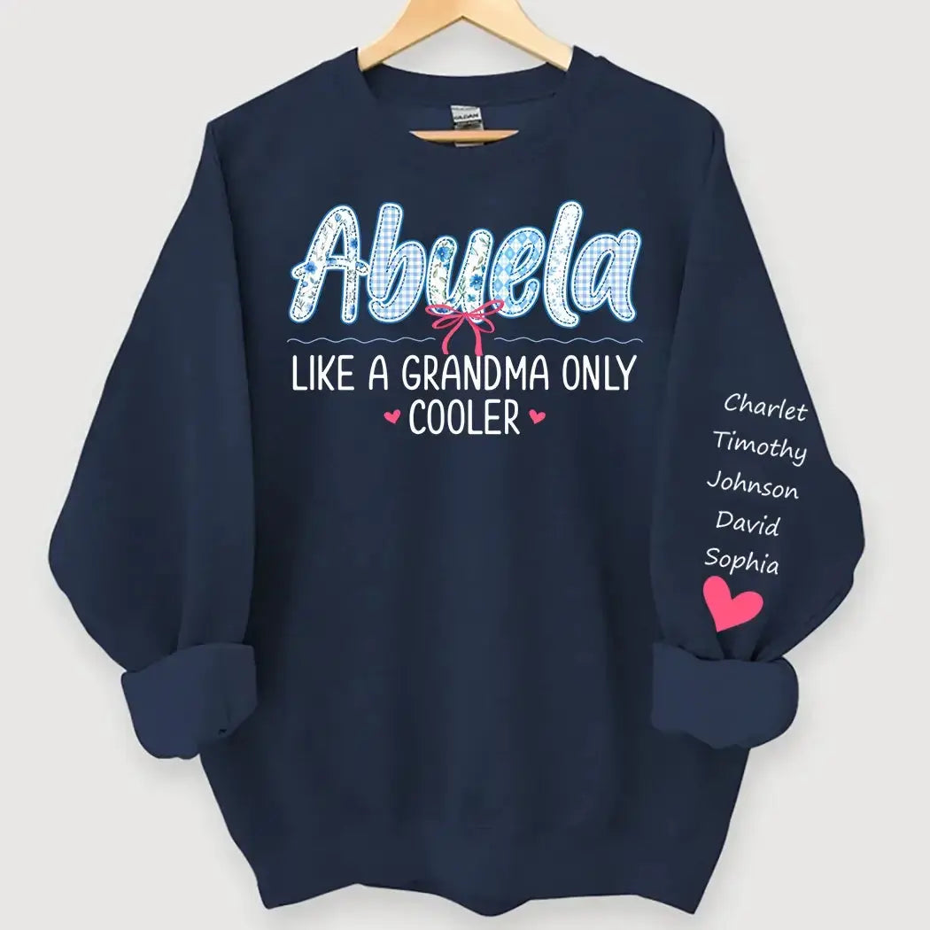 Abuela Like a Grandma Only Cooler - Personalized Gift for Grandma Duconspace