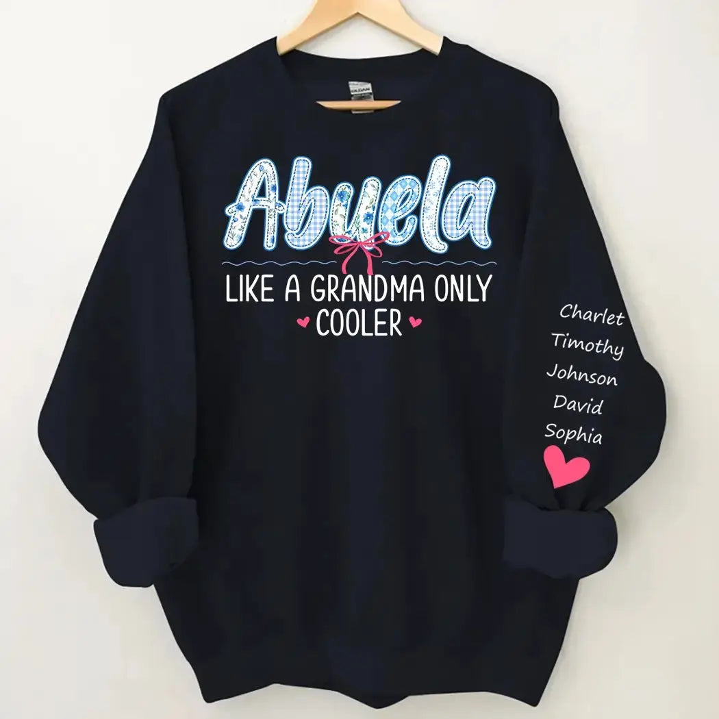 Abuela Like a Grandma Only Cooler - Personalized Gift for Grandma Duconspace